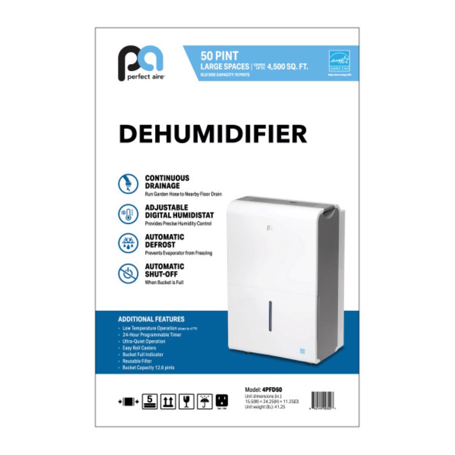 Perfect Aire 4500 sq ft 50 pt Dehumidifier