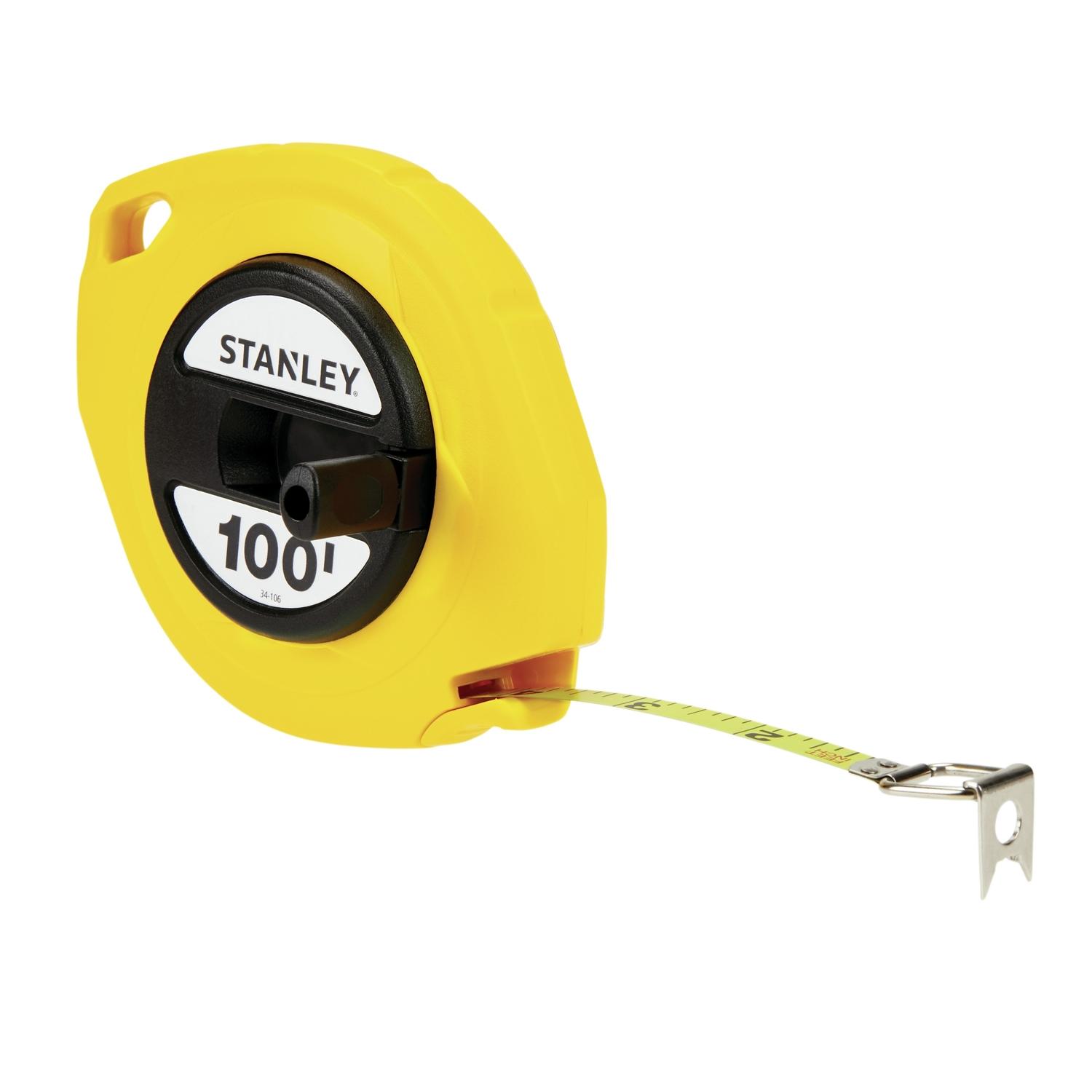Stanley 100 ft. L X 0.38 in. W Closed Reel Long Tape Measure 1 pk