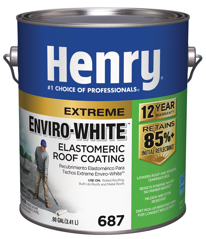 Henry Water Based Roof Coating 1 gal. White