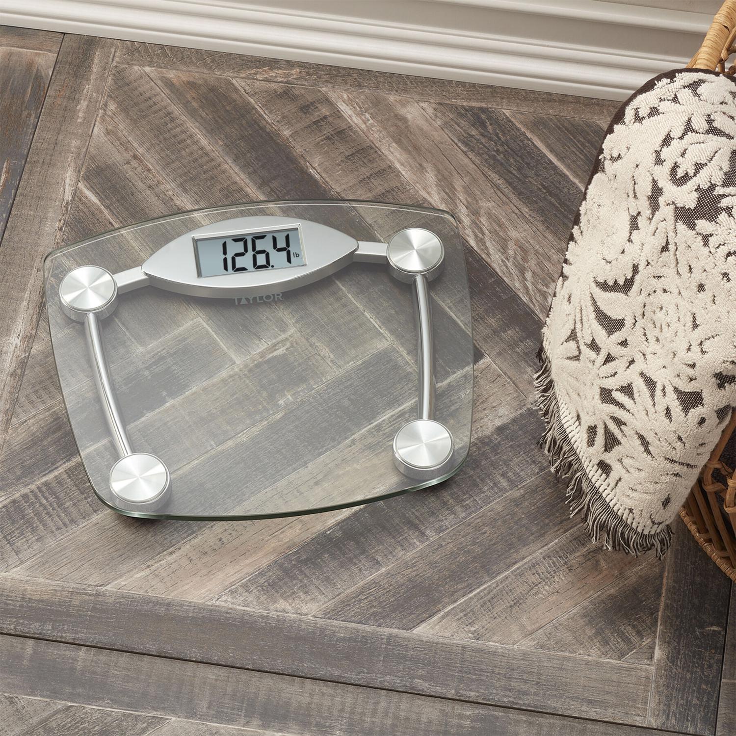 Taylor 400 lb Digital Bathroom Scale Clear