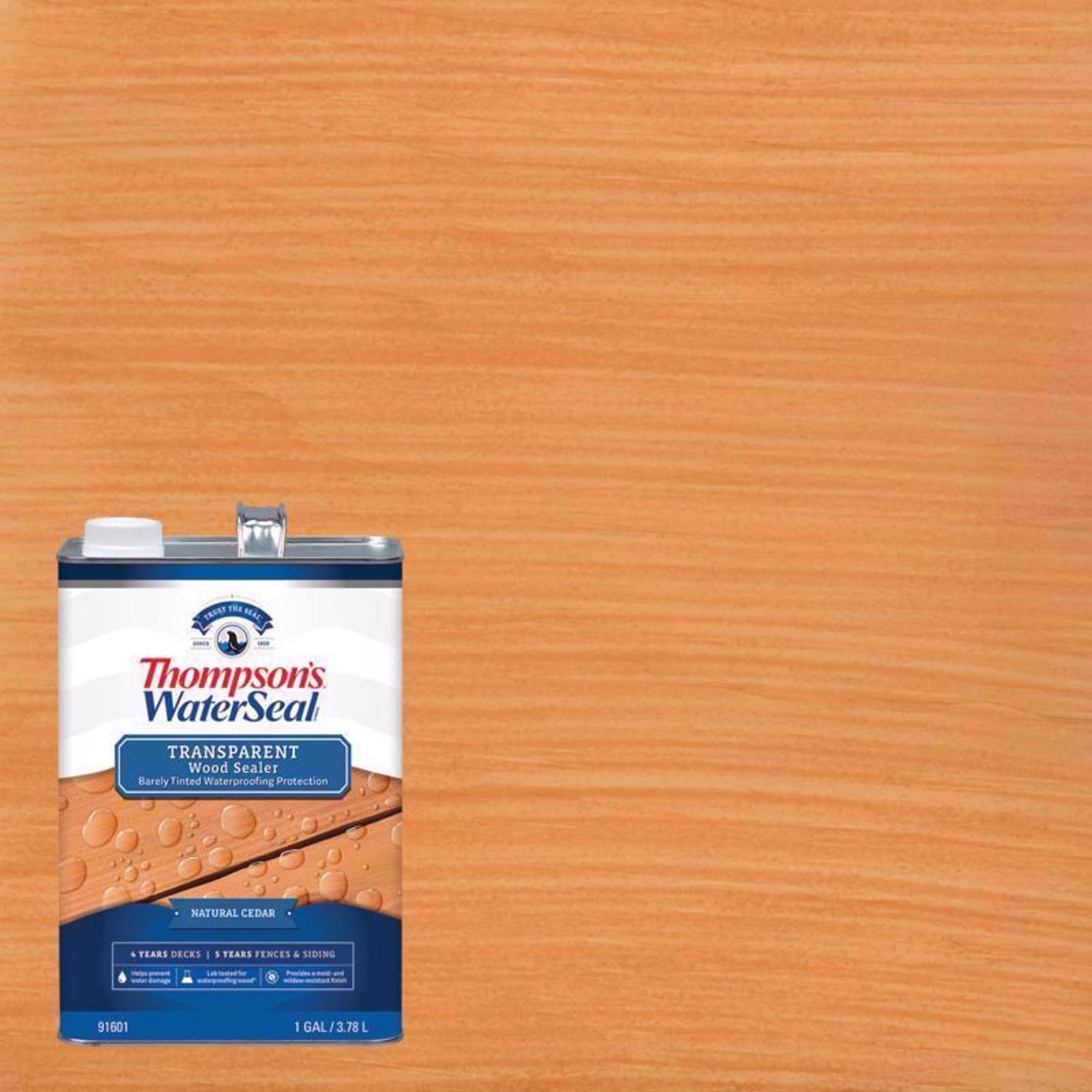Thompson's WaterSeal Transparent Natural Cedar Water-Based Acrylic/Alkyd/Urethane Waterproofing Wood