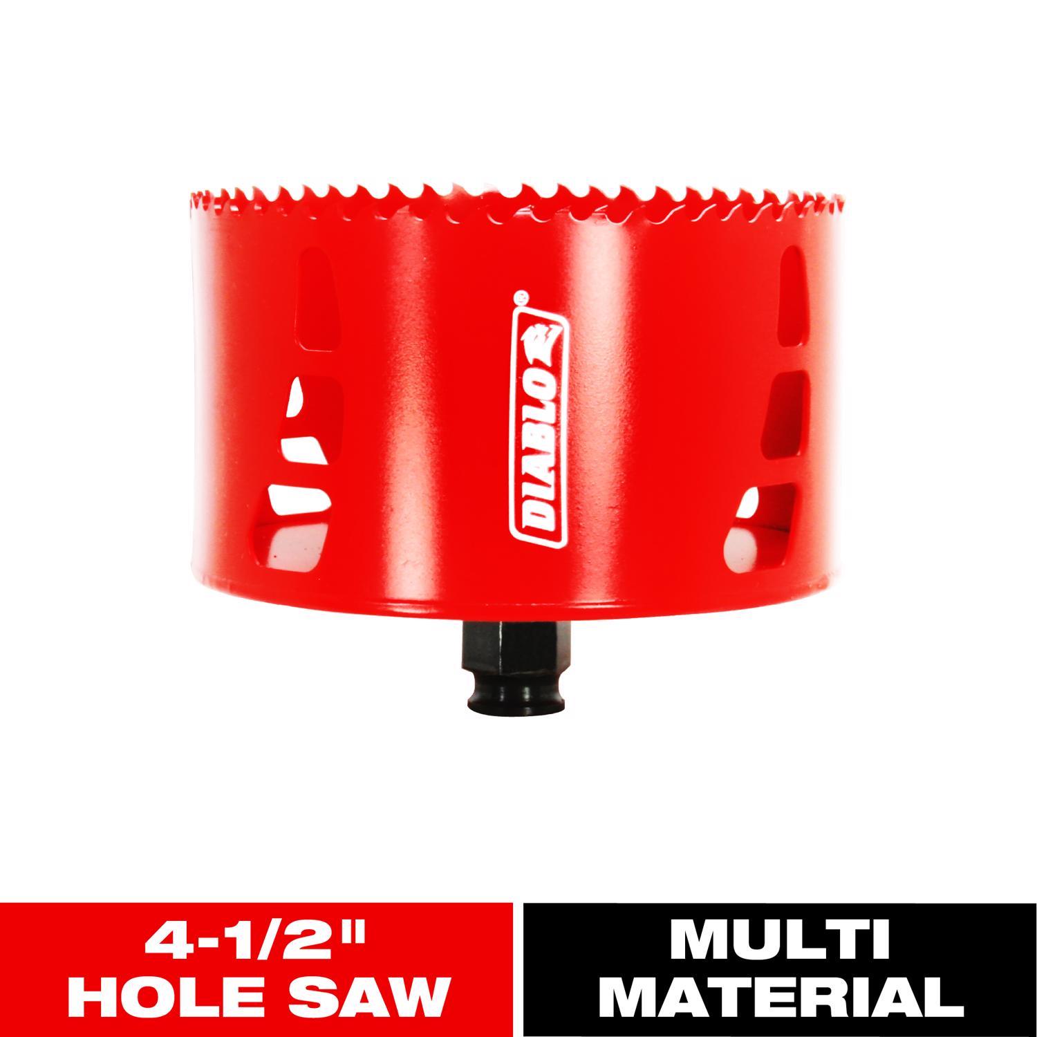 Diablo Snap-Lock Plus 4-1/2 in. Bi-Metal 2-3/8 in. L Hole Saw Arbor Included