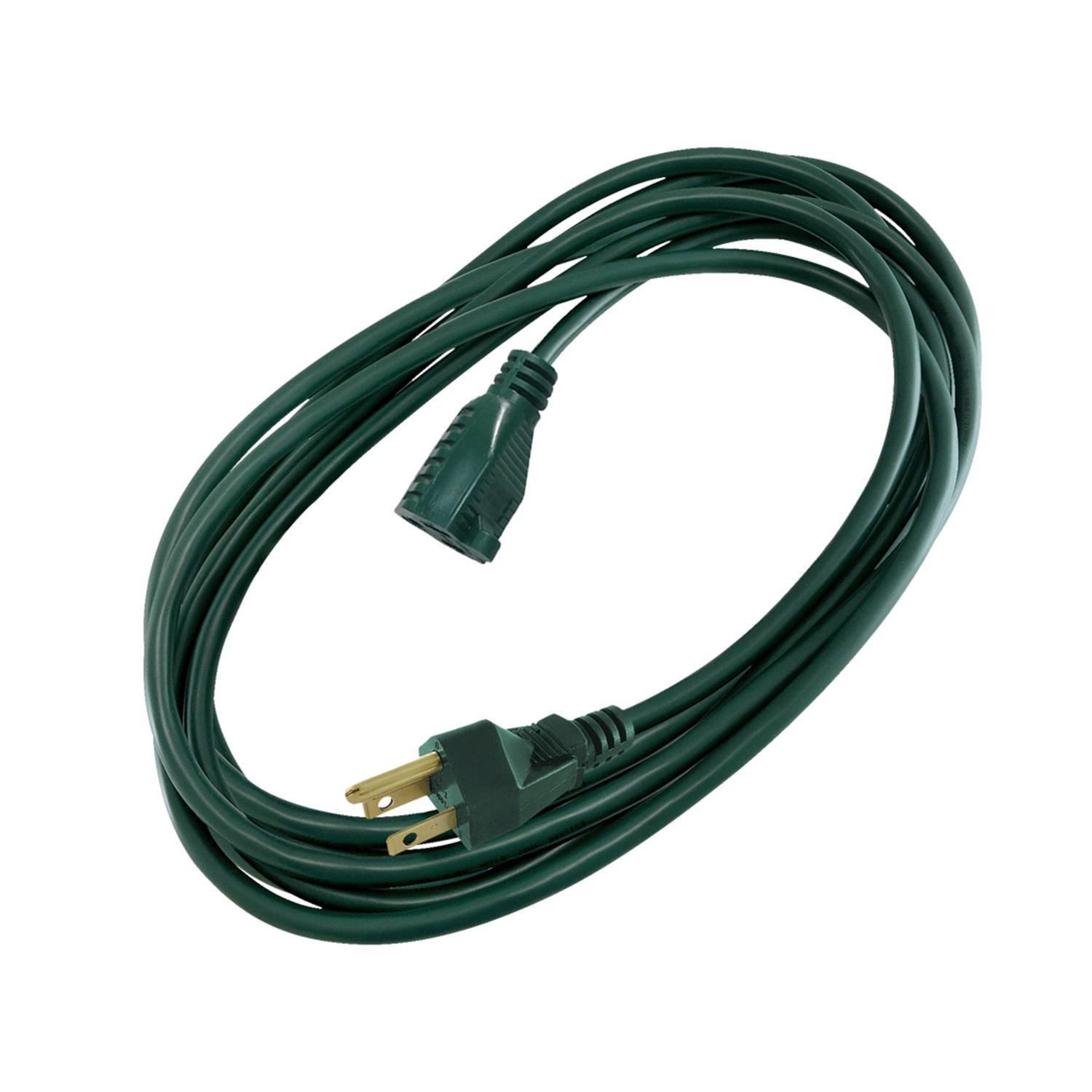 Ace Outdoor 15 ft. L Green Extension Cord 16/3 SJTW