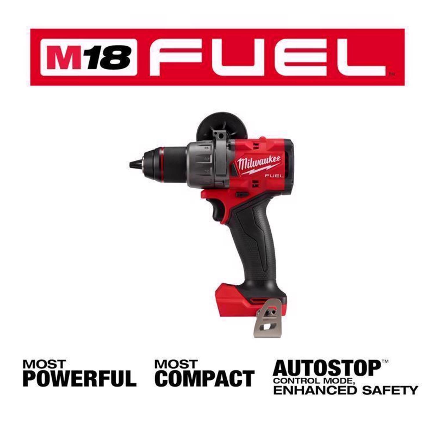 Milwaukee M18 FUEL 1/2 in. Brushless Cordless Hammer Drill/Driver Tool Only