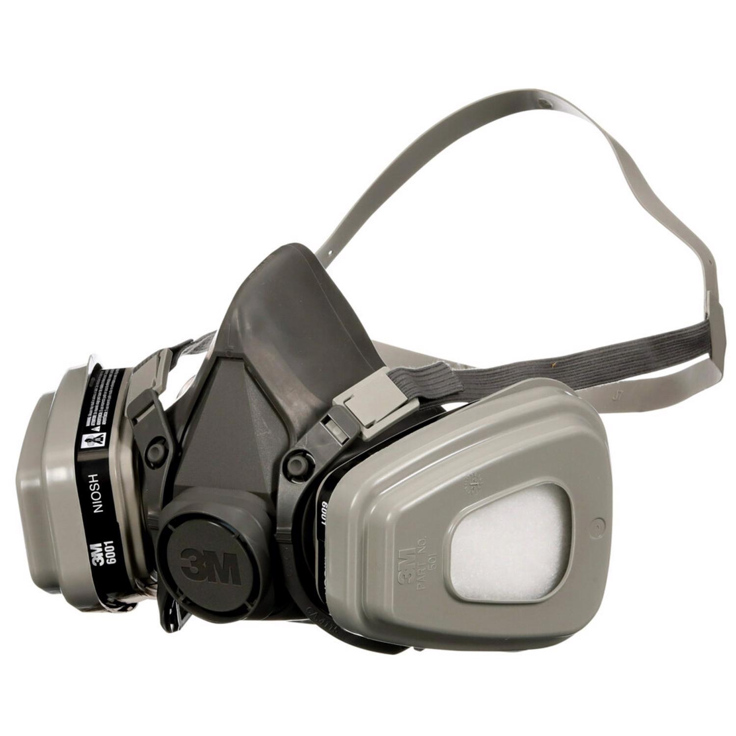 3M P95 Paint Project Half Face Respirator 6000-Series Valved Black L 1 pk