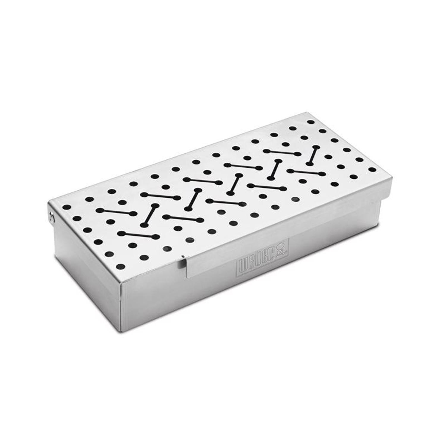 Weber Stainless Steel Pellet Smoker Box 9.7 in. L X 4.7 in. W For Weber Q 200/2000 Series