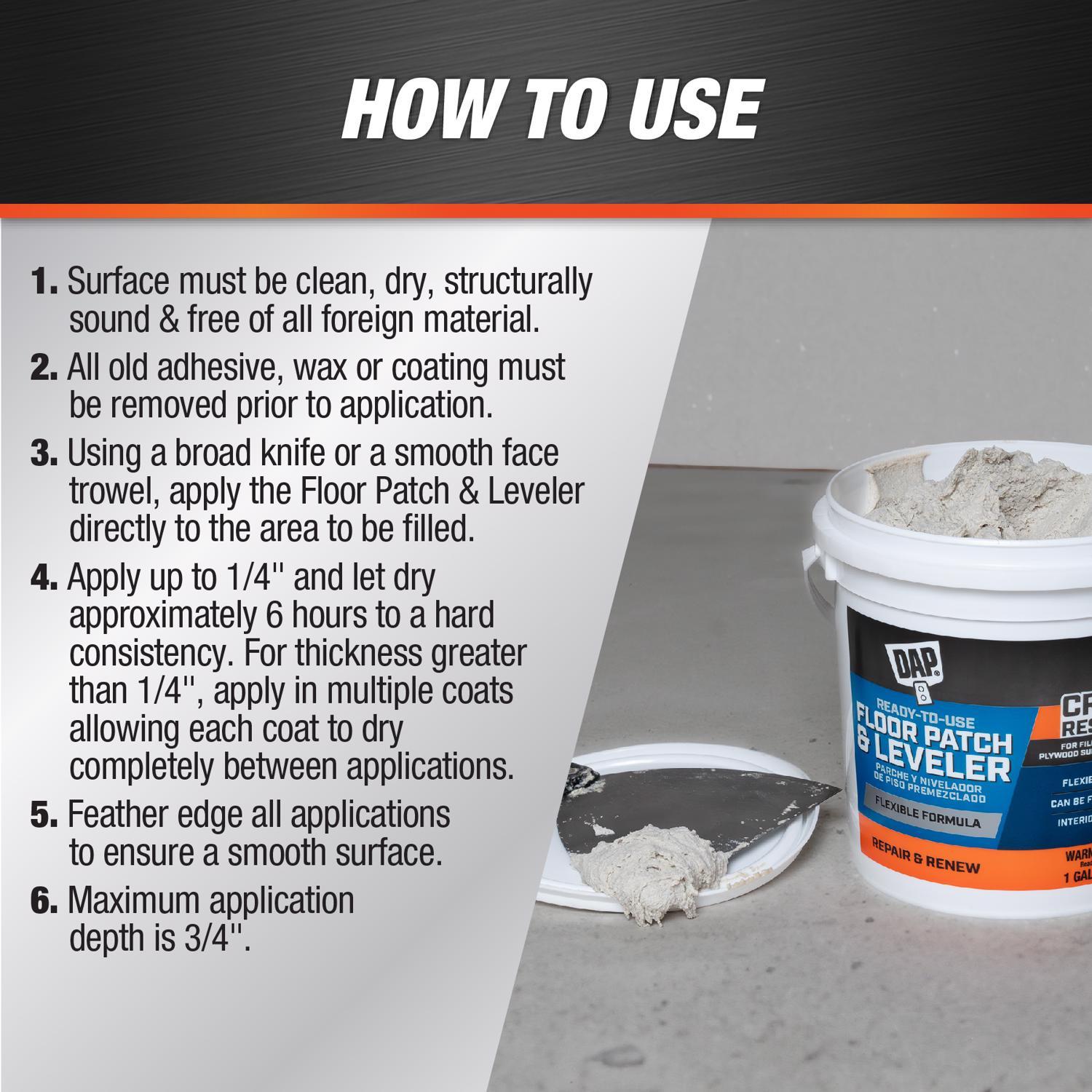 DAP Flexible Floor Ready to Use Gray Patch and Leveler 1 gal