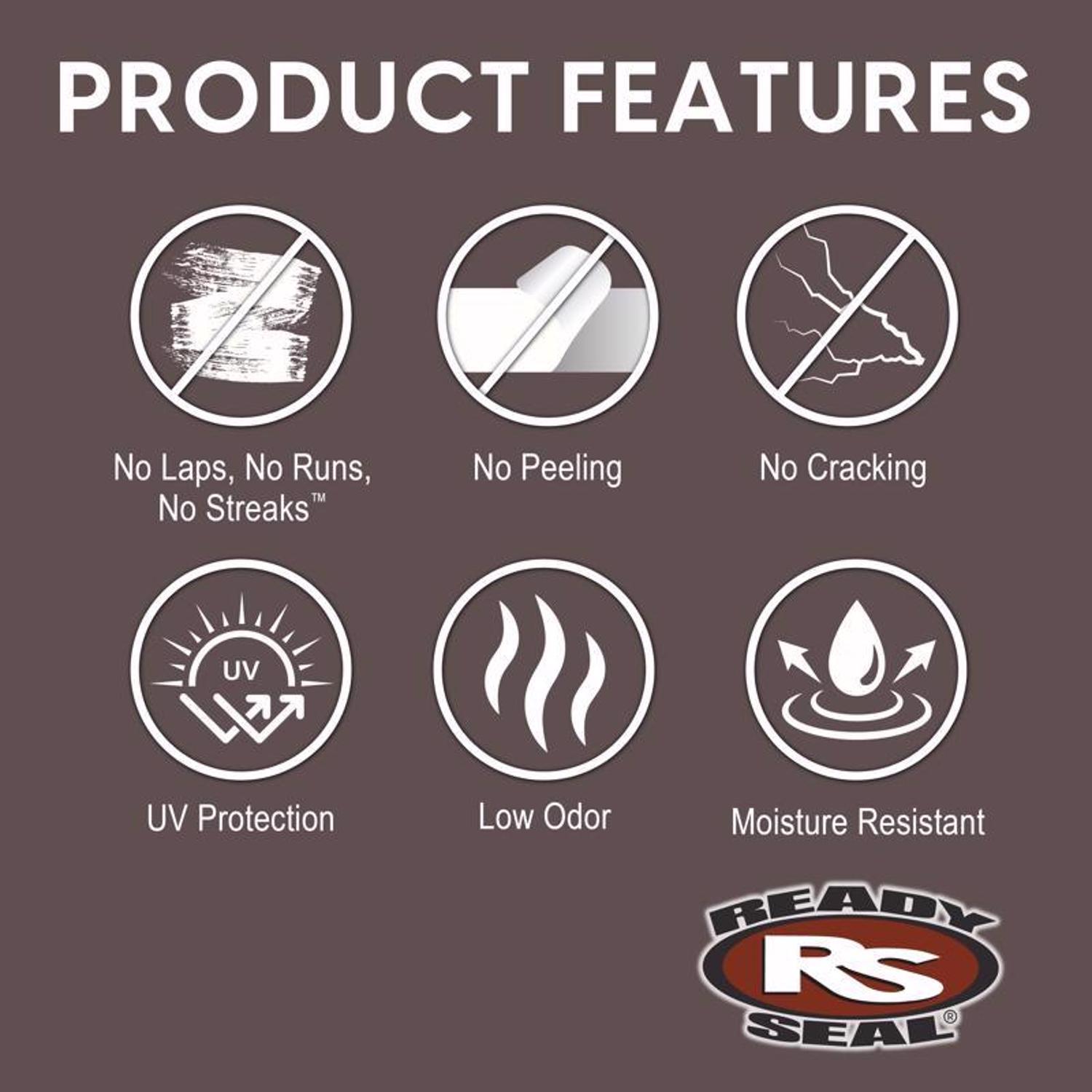 Ready Seal Goof Proof Semi-Transparent Flat Dark Walnut Oil-Based Penetrating Wood Stain/Sealer 1 ga