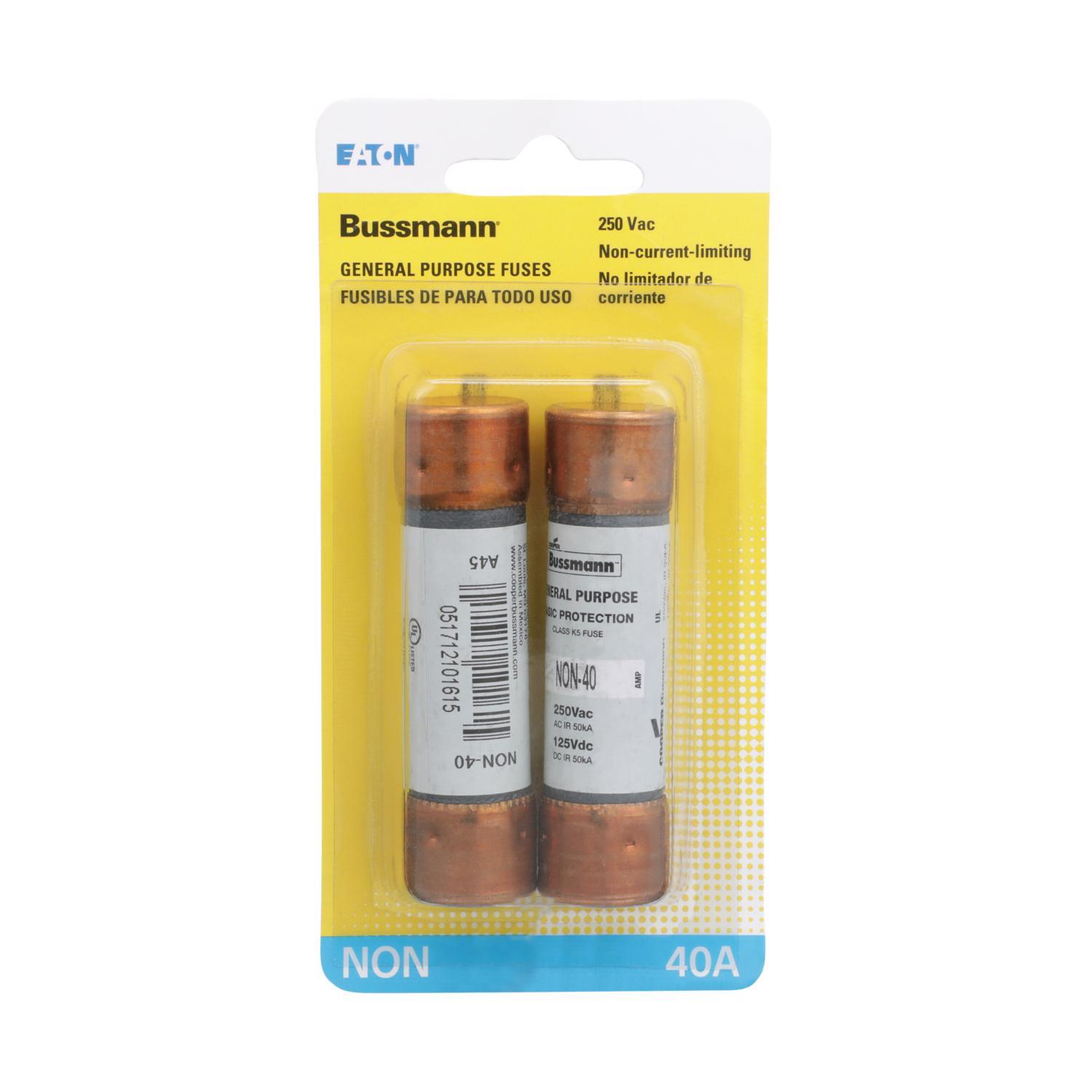 Bussmann 40 amps One Time Fuse 2 pk