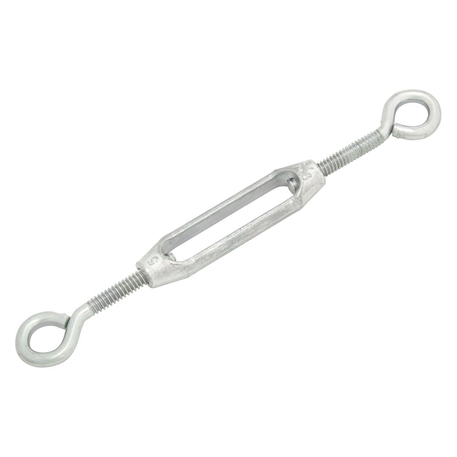 Hampton Zinc-Plated Aluminum/Steel 0.154 in. D Turnbuckle 70 lb 4 in. L