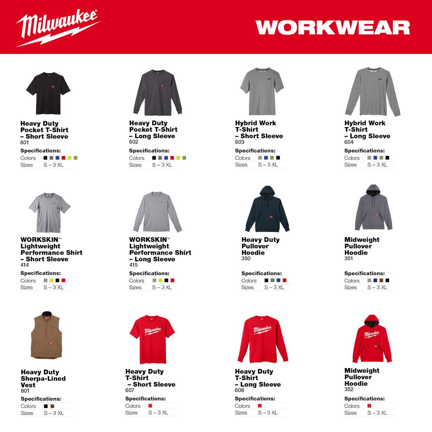 Milwaukee M Long Sleeve Men's Hooded Hoodie Gray
