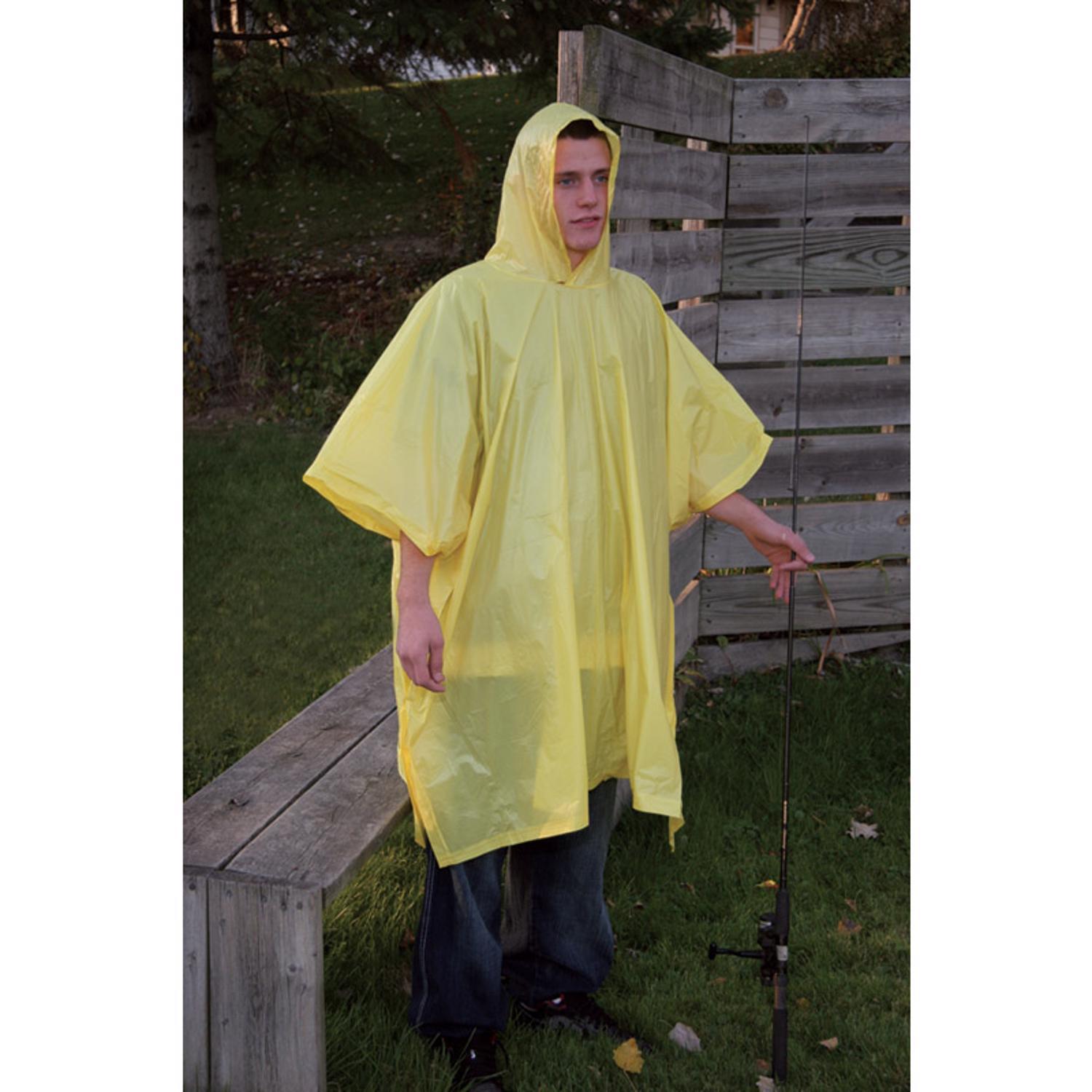 Boulder Creek Yellow Vinyl Rain Poncho 10 mil
