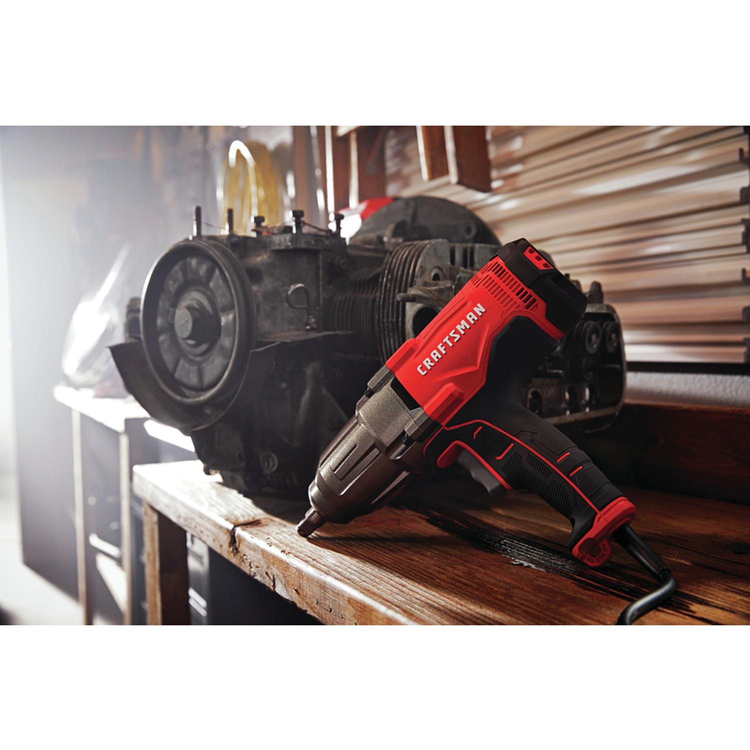 CRAFTSMAN 120V 7.5 amps 1/2 in. Corded Brushed Impact Wrench Tool Only