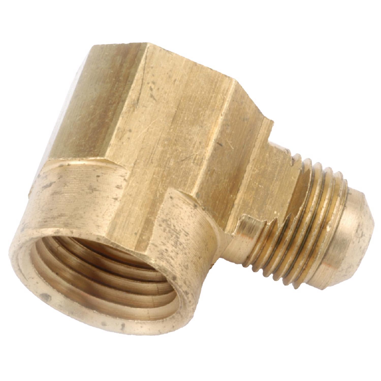 Anderson Metals 3/8 in. Flare Elbow 3/8 in. D FIP Brass 90 Degree Elbow