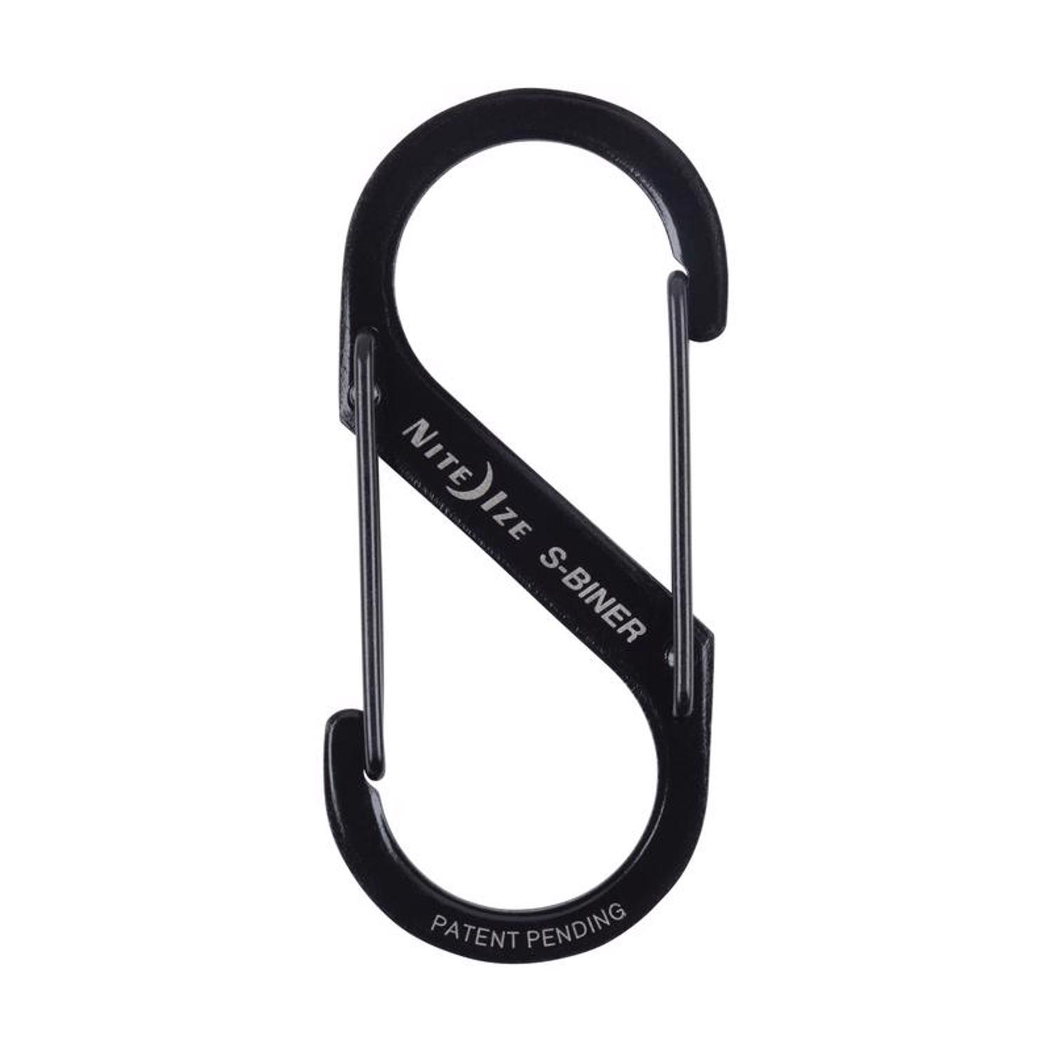 Nite Ize S-Biner Stainless Steel Black Dual Carabiner S-Biner