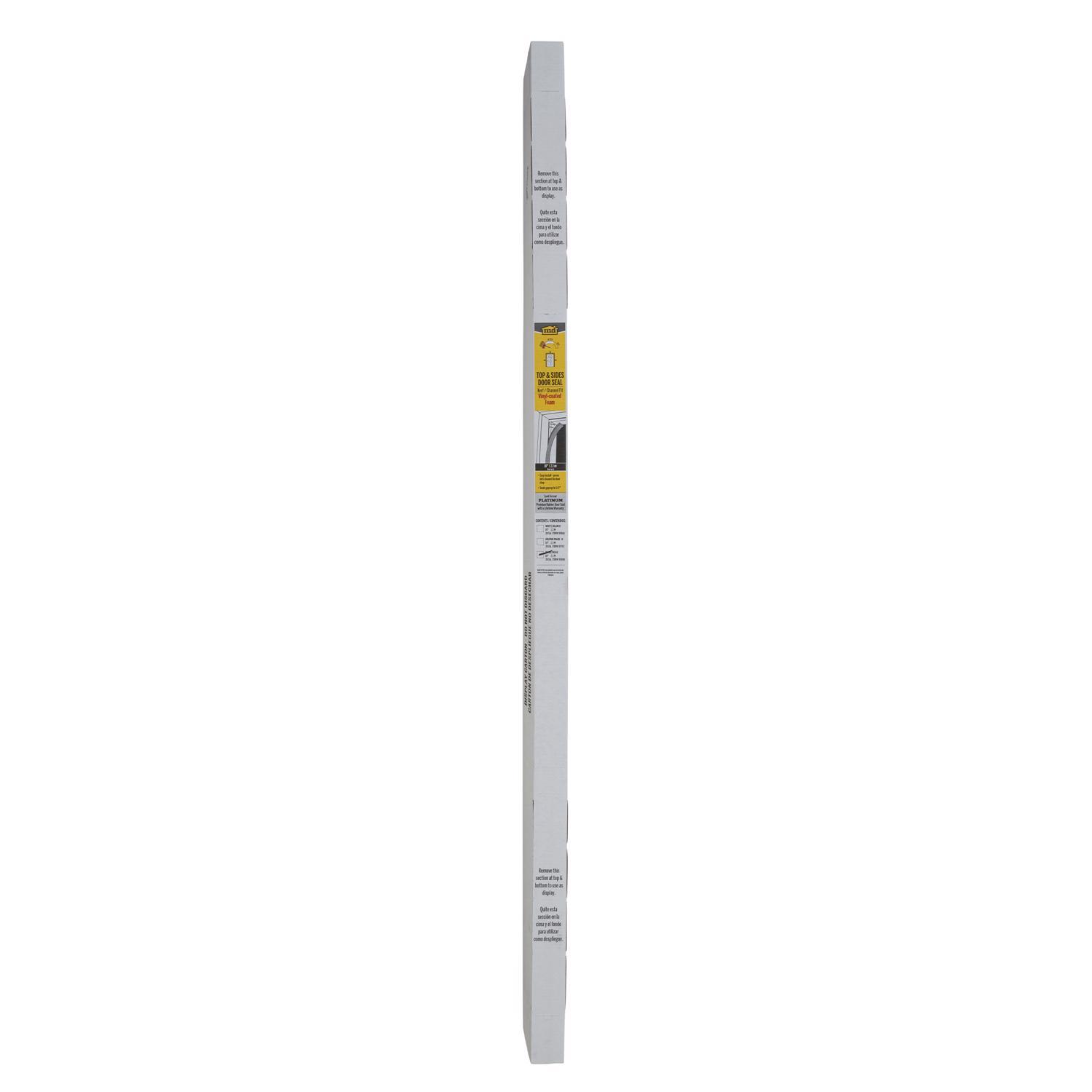 M-D Building Products Beige Vinyl Top & Sides Door Seal For Doors 81 in. L X 0.5 in.