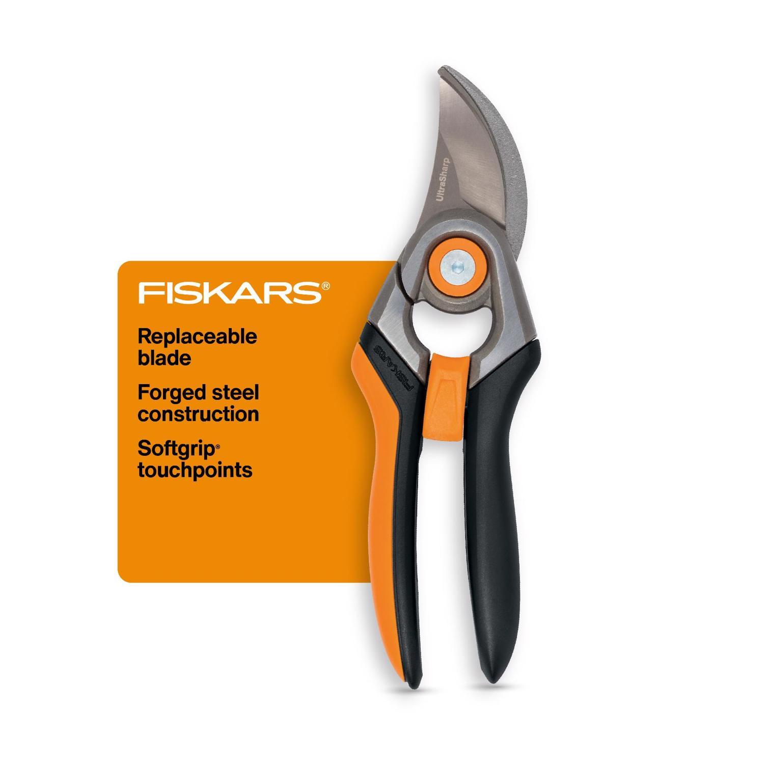 Fiskars Forged 4.5 in. Stainless Steel Bypass Pruners