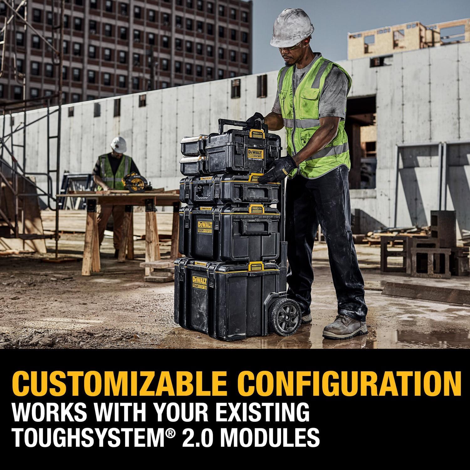 DeWalt 20V MAX Tough System 2.0 DWST08050 Lithium-Ion Box Battery Charger Box 1 pc