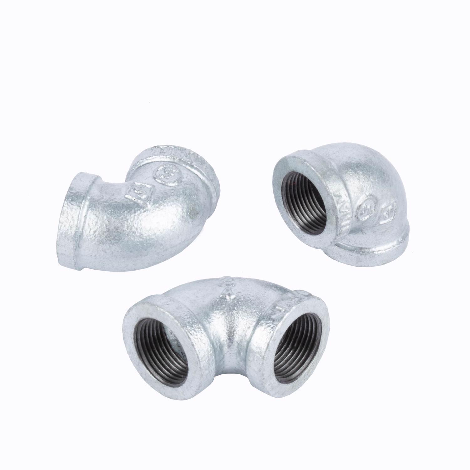 STZ Industries 1-1/2 in. FIP each X 1-1/2 in. D FIP Galvanized Malleable Iron 90 Degree Elbow