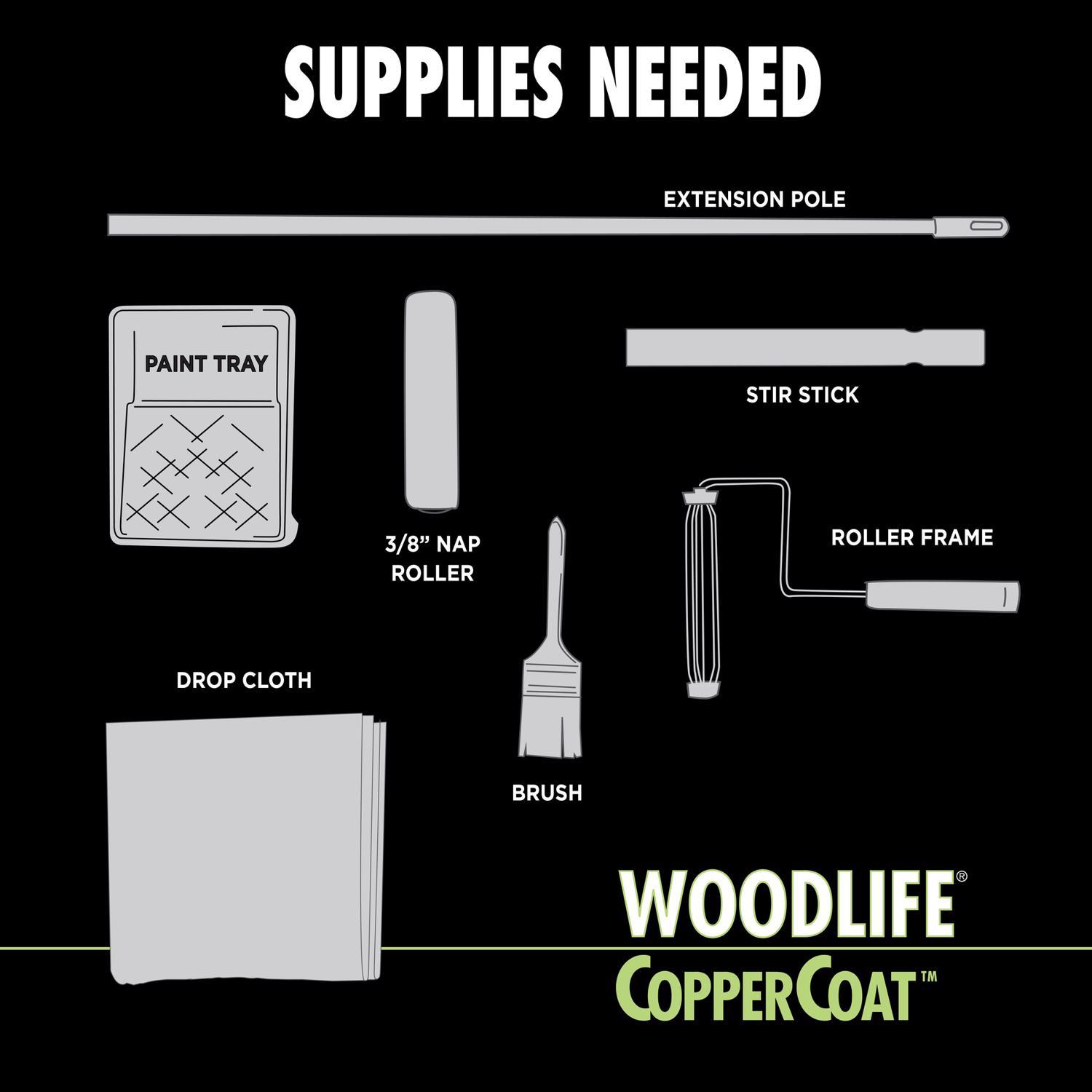 Woodlife Coppercoat Green Semi-Transparent Water-Based Wood Preservative 0.88 gal