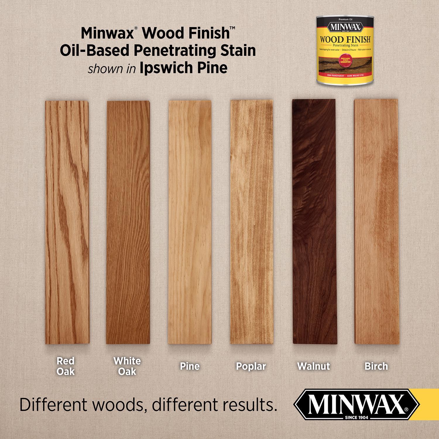 Minwax Wood Finish Semi-Transparent Ipswich Pine Oil-Based Penetrating Wood Stain 1 qt