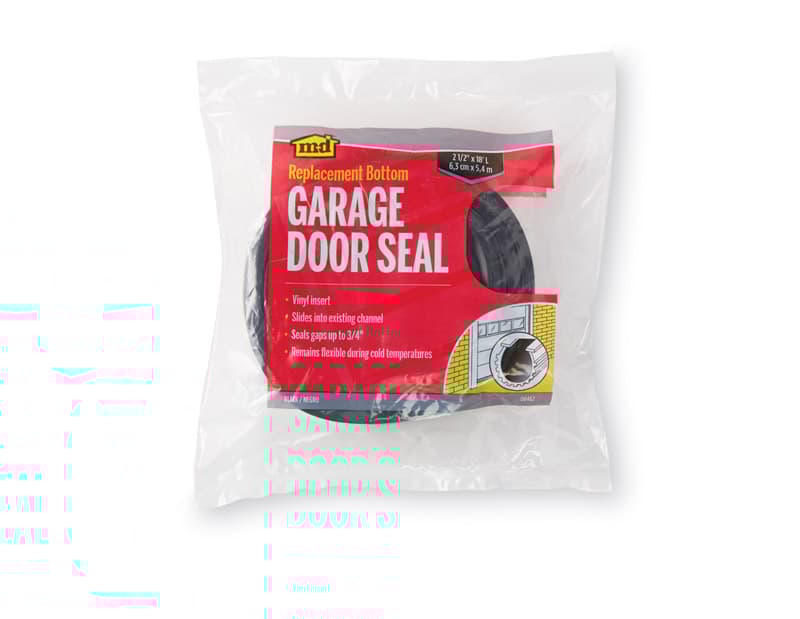 M-D Black Vinyl Replacement Bottom For Garage Doors 18 ft. L X 2-5/8 in.