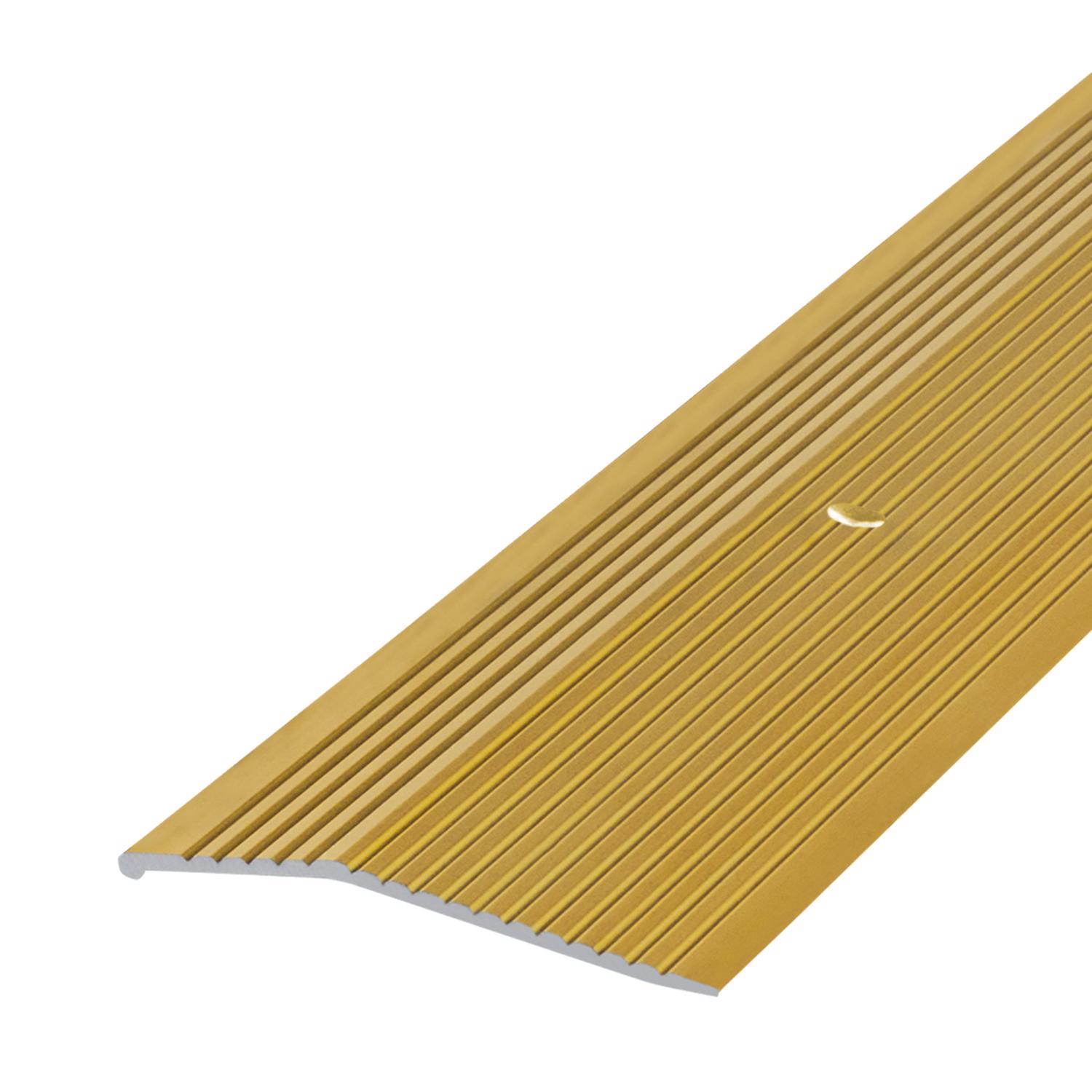M-D Building Products 0.375 in. H X 2 in. W X 36 in. L Satin Brass Aluminum Carpet Trim