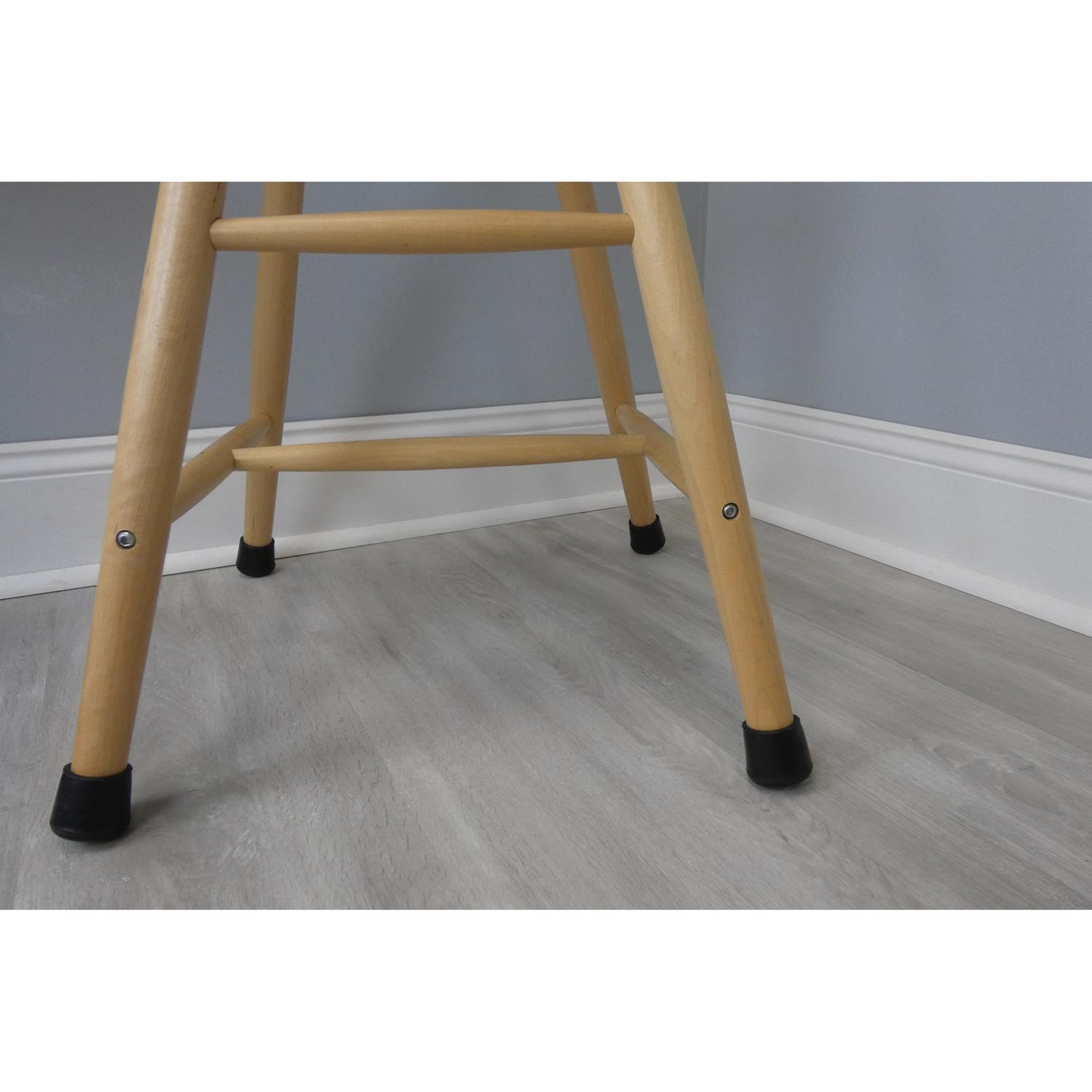 Ace Rubber Leg Tip Black Round 1 in. W 4 pk