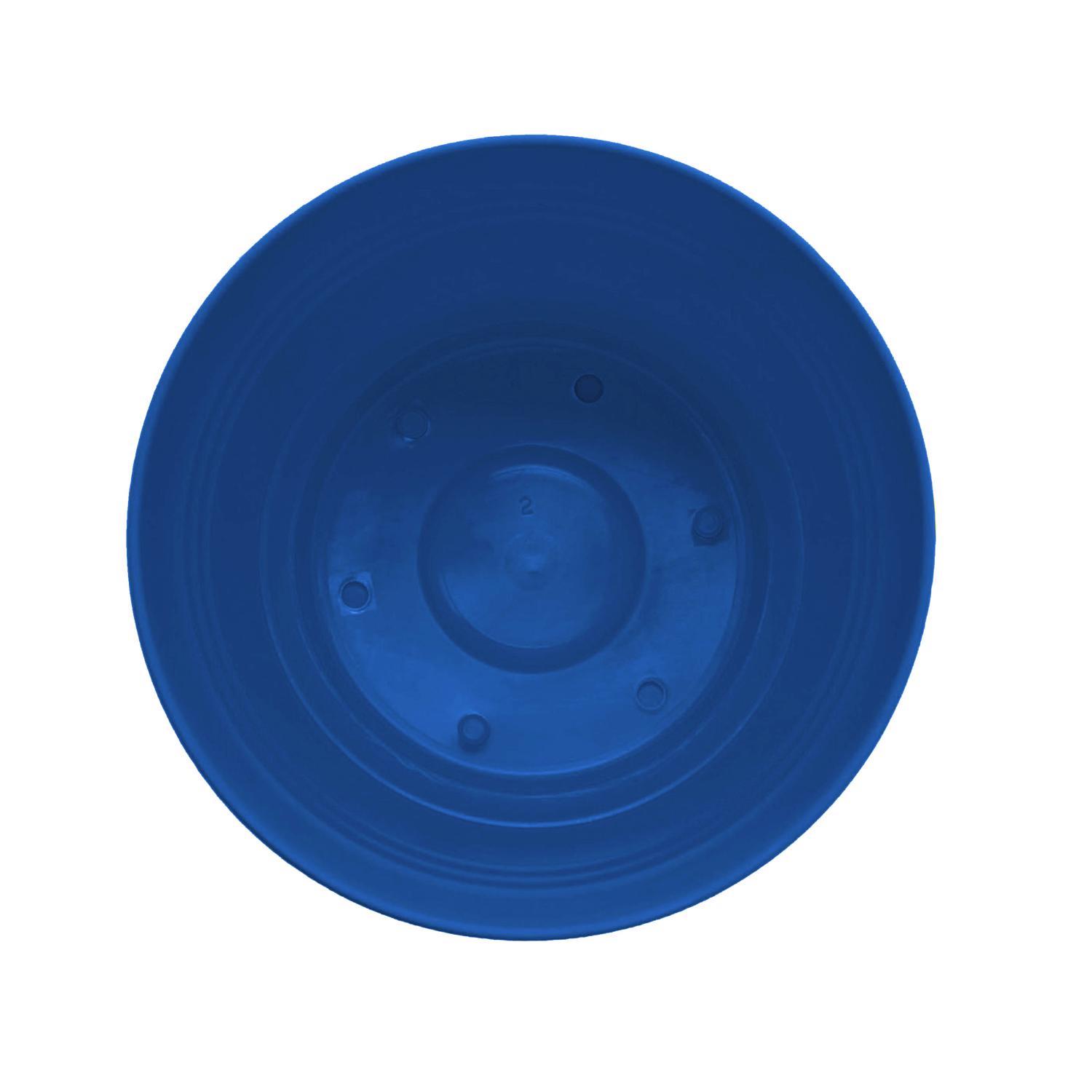 Bloem Saturn 8.5 in. H X 9.75 in. W Plastic Traditional Planter Blue