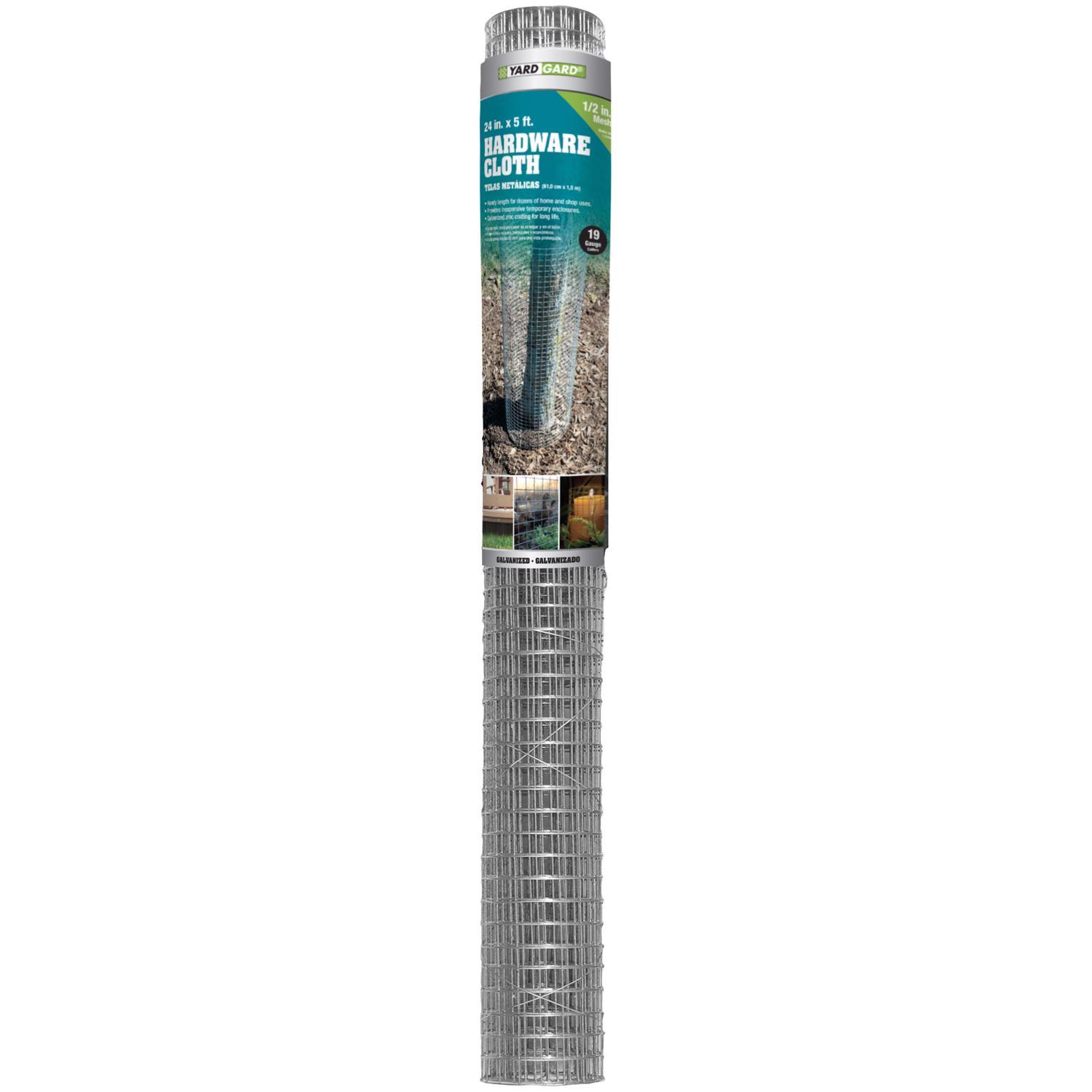 Garden Craft 24 in. H X 5 ft. L Galvanized Steel Hardware Cloth 1/2 in.