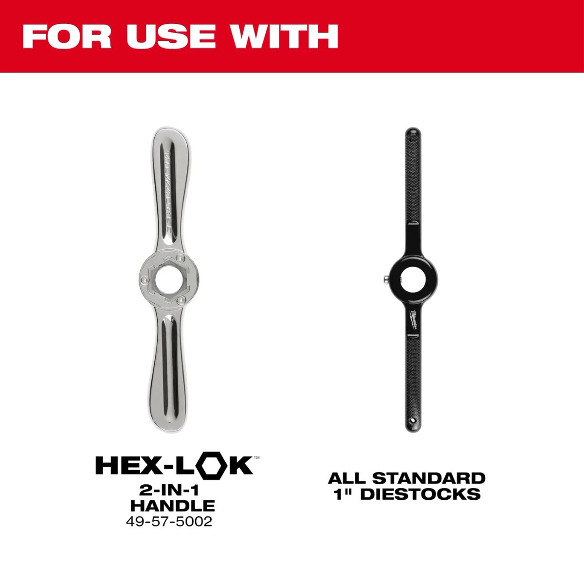Milwaukee M8-1.25 mm 1-in. Hex Threading Die
