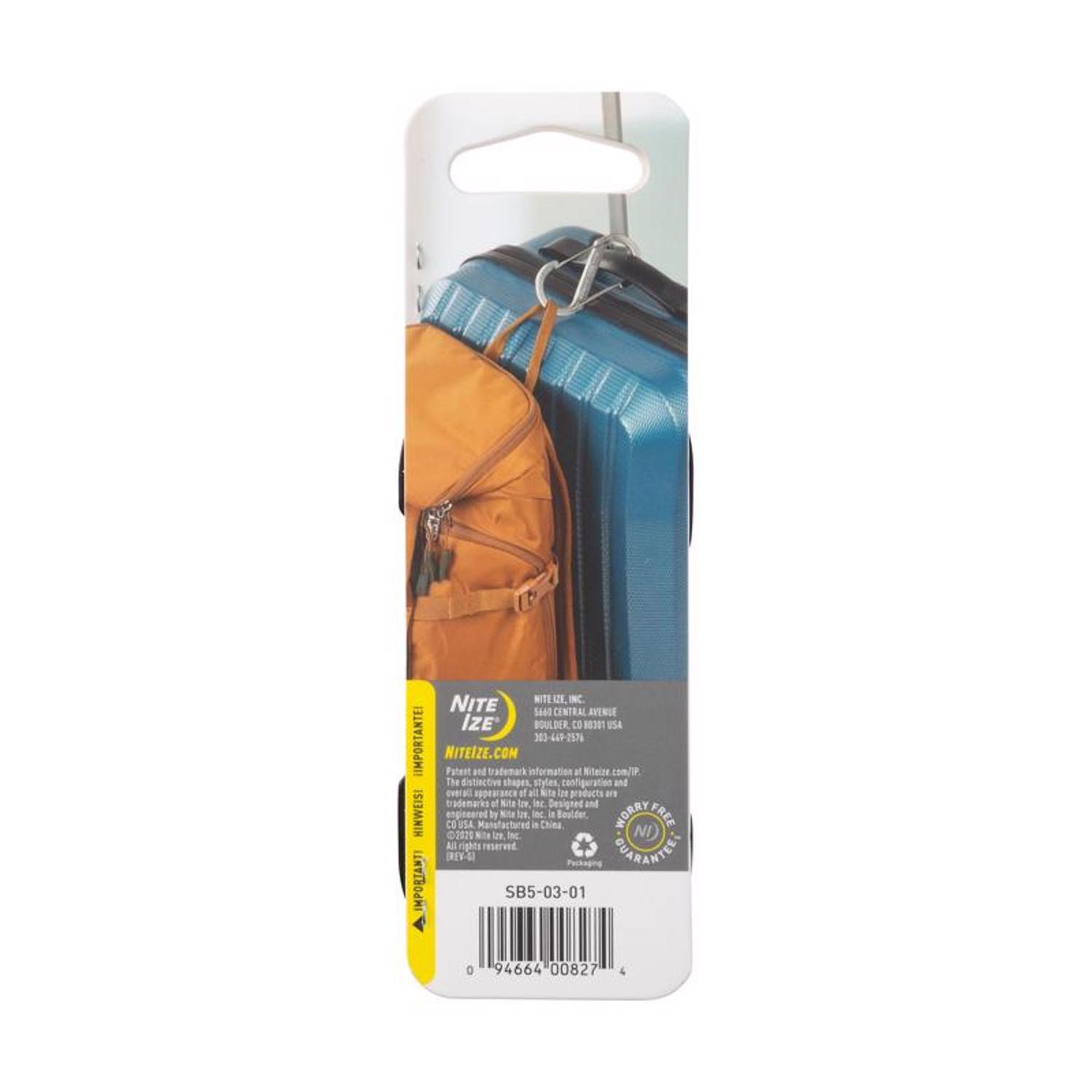 Nite Ize S-Biner Stainless Steel Black Dual Carabiner S-Biner