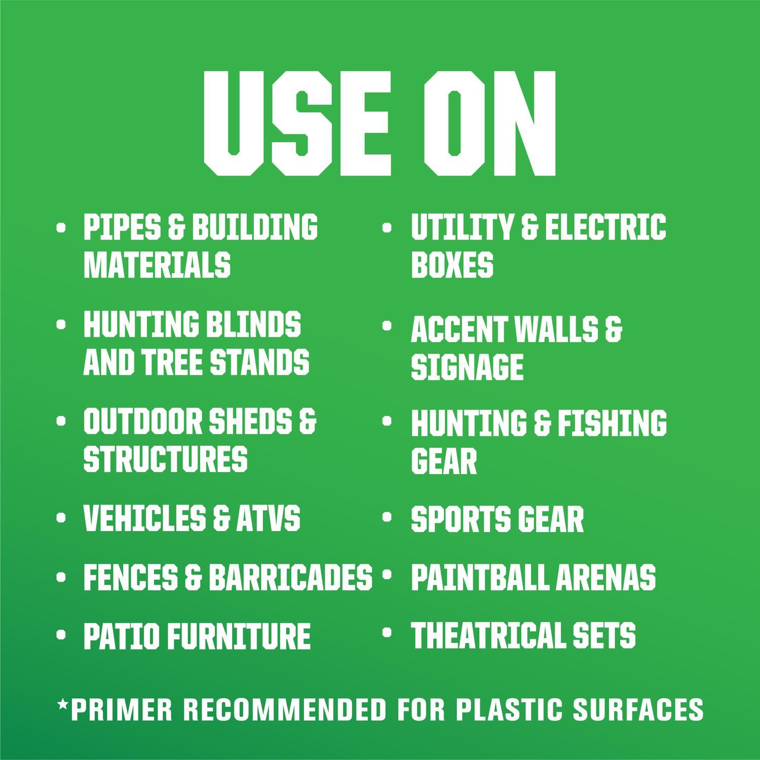 Rust-Oleum Specialty Flat Deep Forest Green Camouflage Spray Paint 12 oz