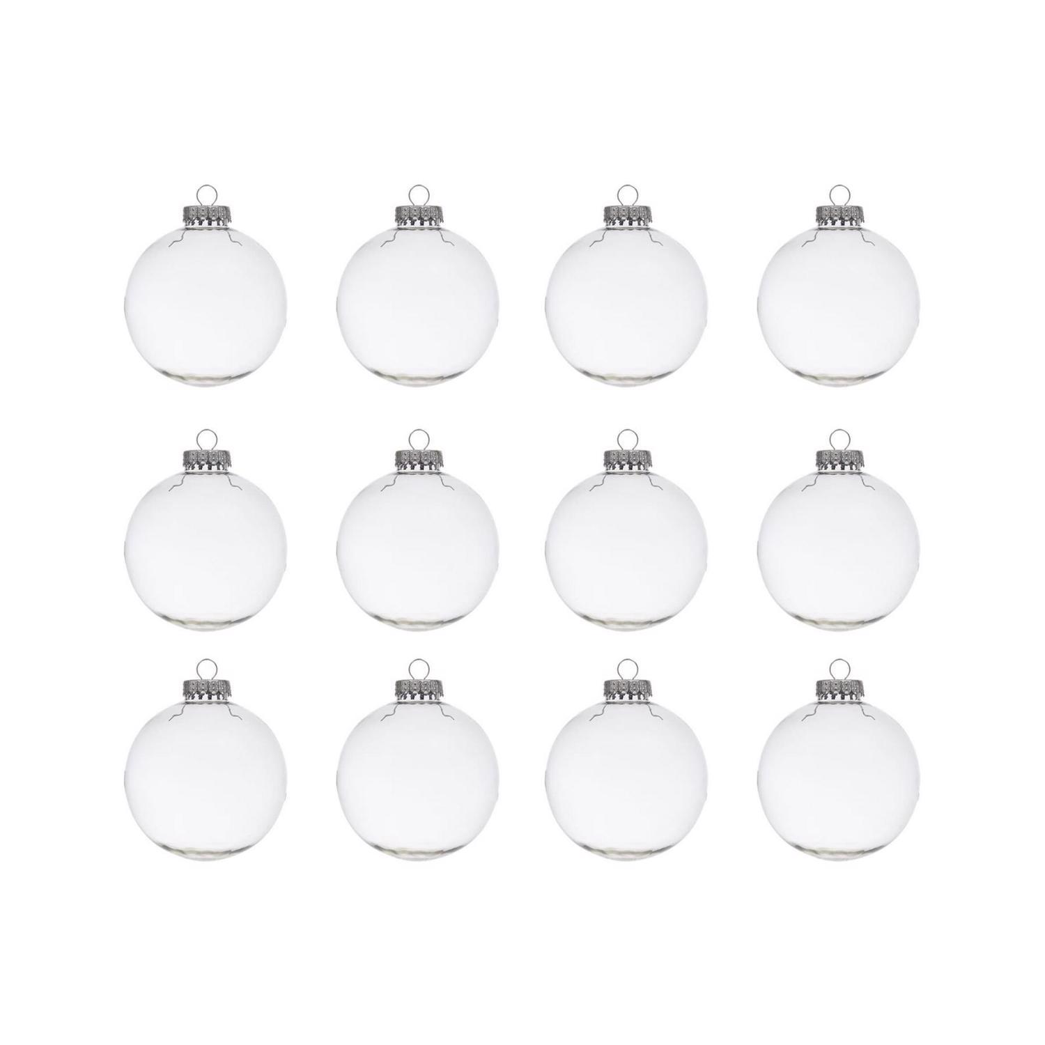 Celebrations Home Clear Round Ornaments 3 in.