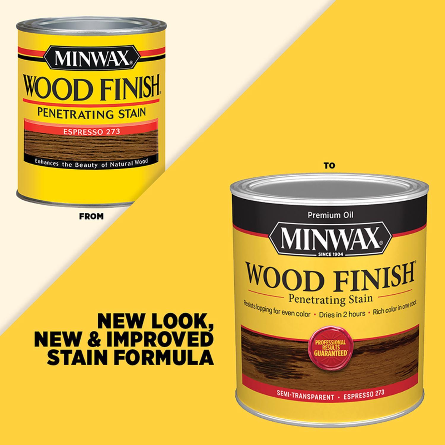 Minwax Wood Finish Semi-Transparent Espresso Oil-Based Penetrating Wood Stain 1/2 pt