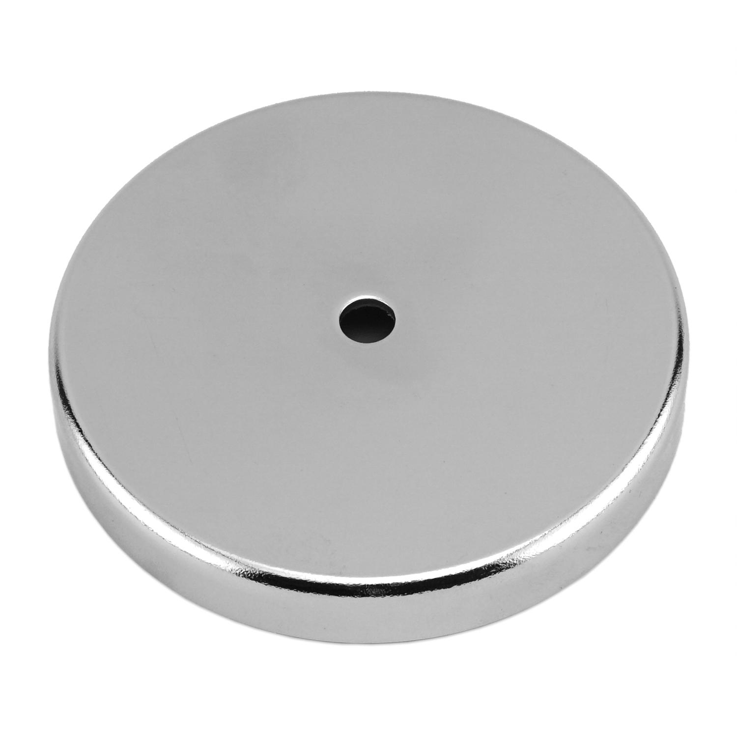 Magnet Source.283 in. L X 1.42 in. W Silver Round Base Magnet 16 lb. pull 1 pc