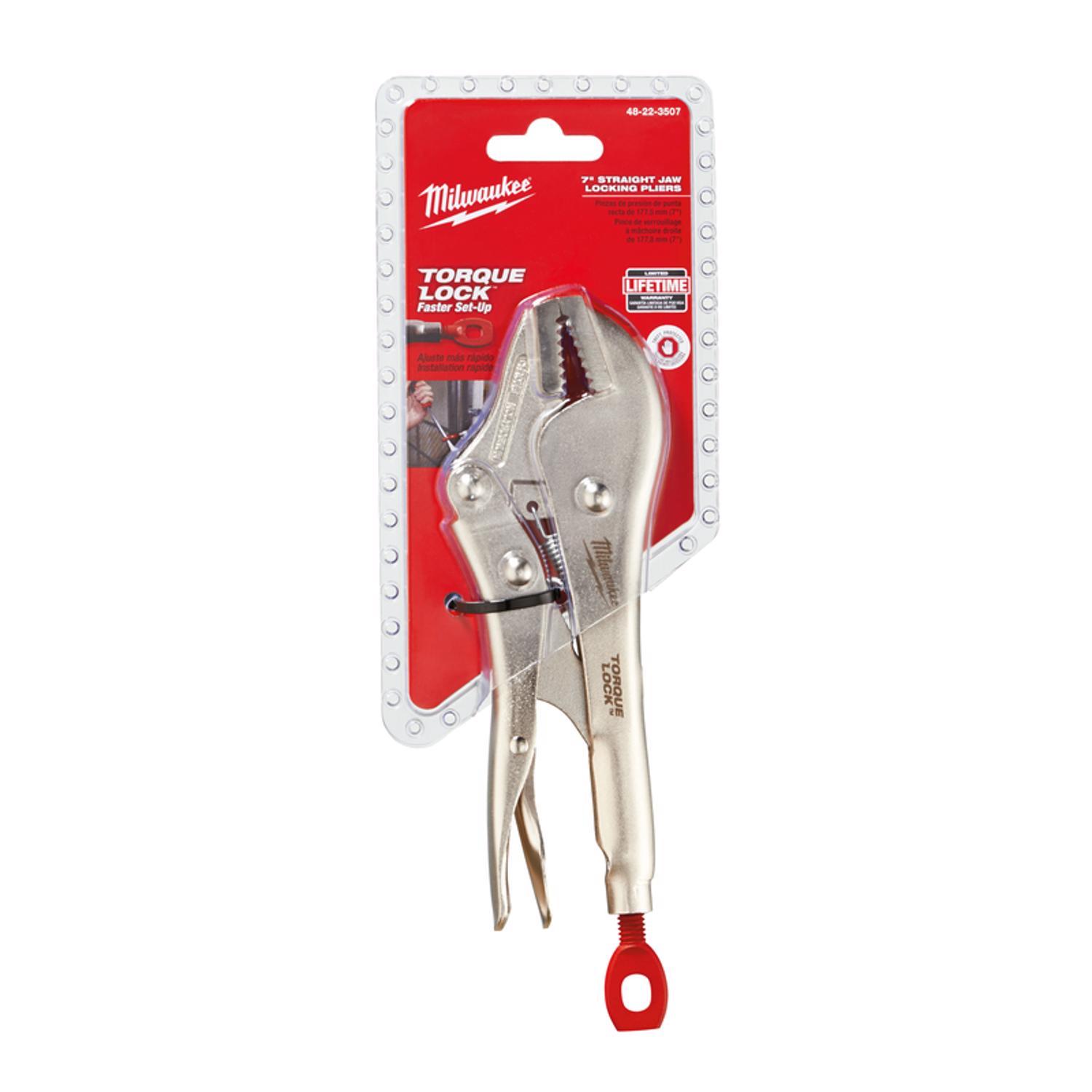 Milwaukee Torque Lock 7 in. Forged Alloy Steel Straight Jaw Pliers