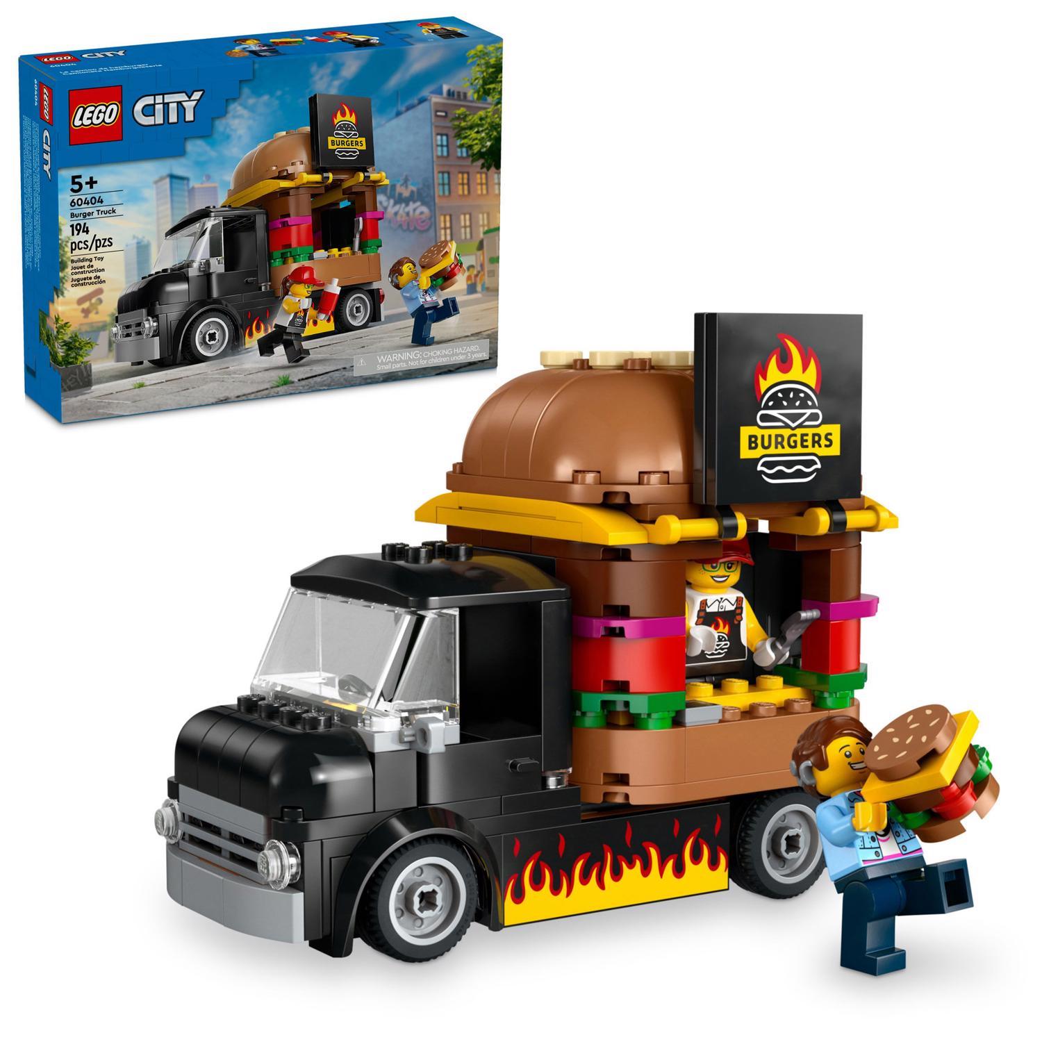 LEGO City Burger Truck Building Set Multicolor 194 pc