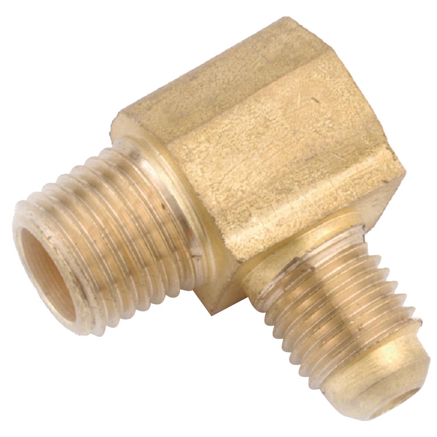 Anderson Metals 1/4 in. Flare Elbow 3/8 in. D MIP Brass 90 Degree Elbow