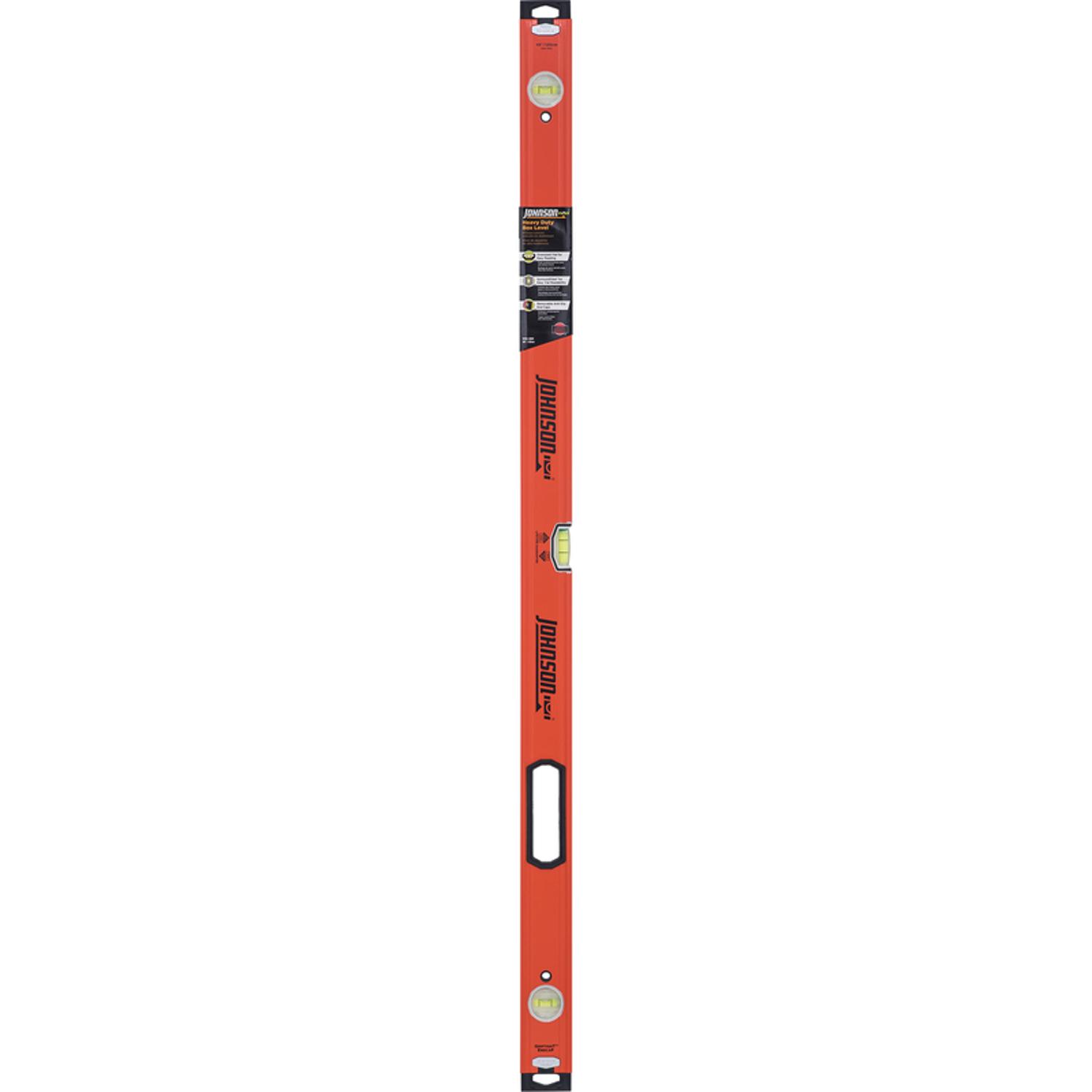 Johnson 48 in. Aluminum Heavy Duty Box Level 3 vial