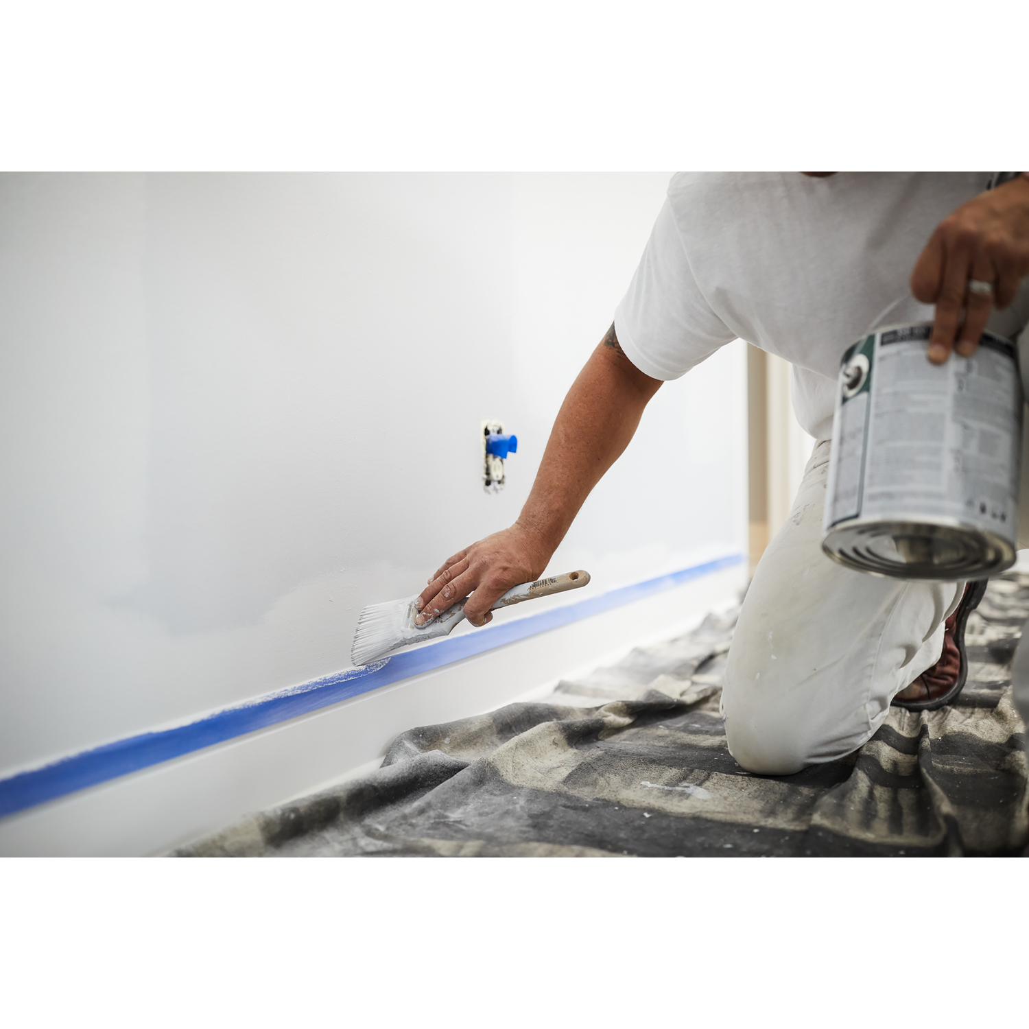 FrogTape Pro Grade 1.41 in. W x 60 yd. L Blue Medium Strength Painter's Tape 4 pk