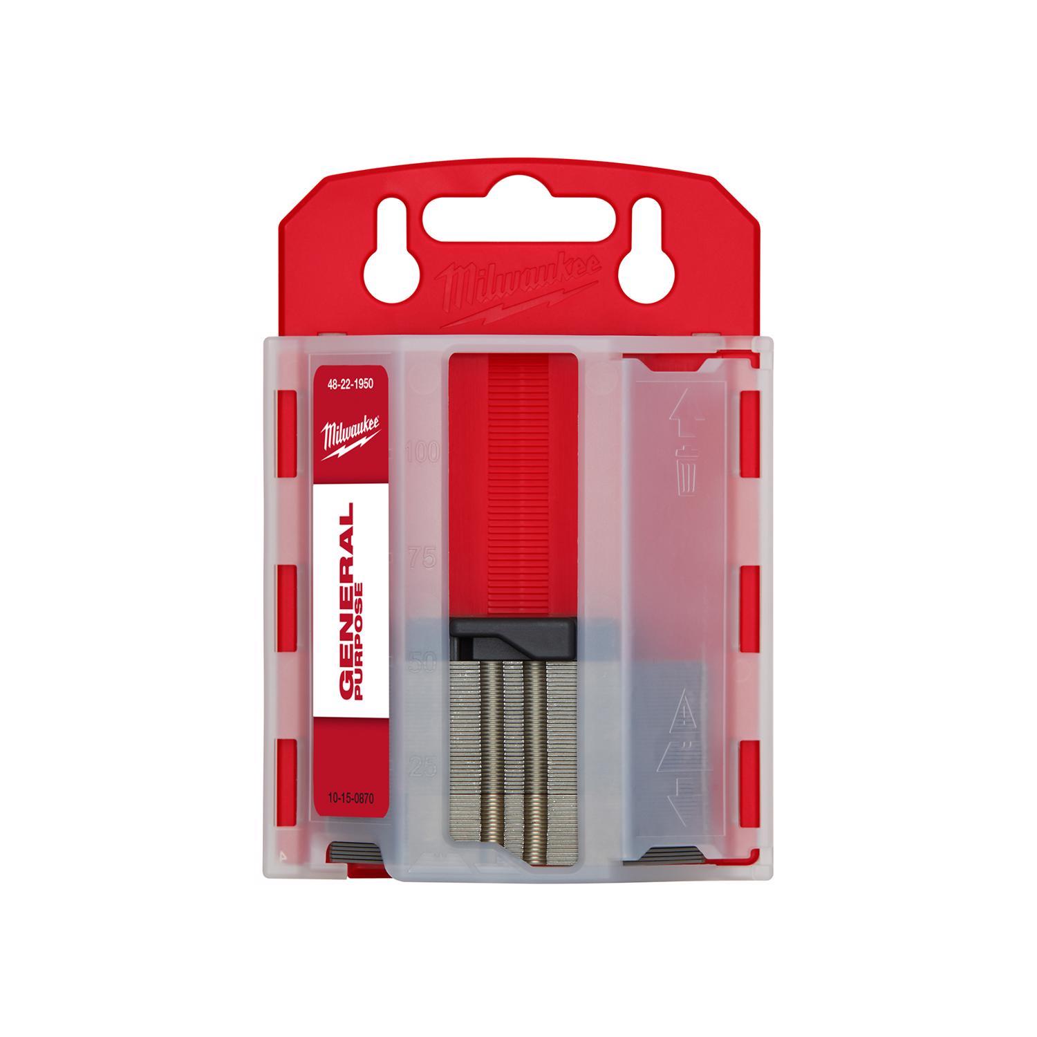 Milwaukee Metal Utility Blades W/Dispenser 3 in. L 50 pk