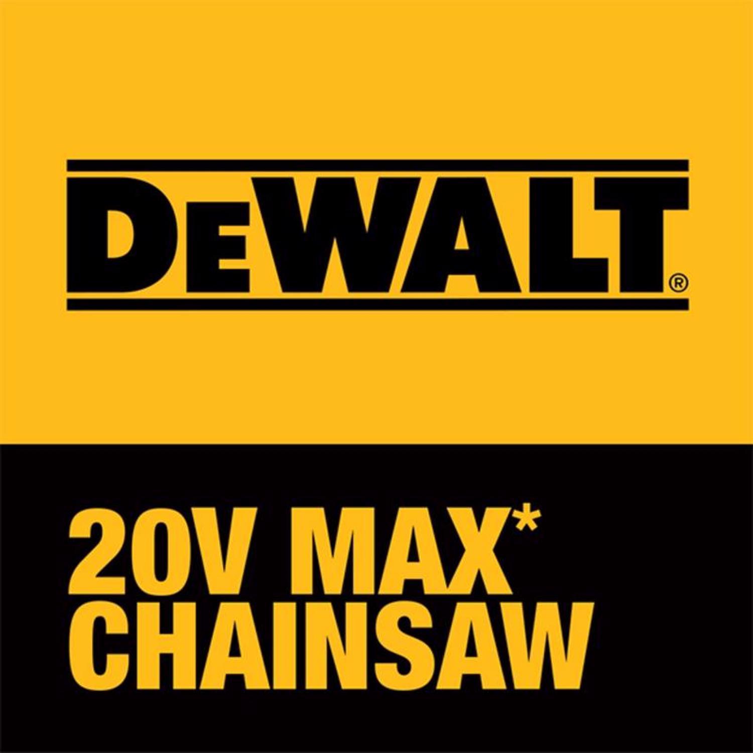 DeWalt 20V MAX XR DCCS620P1 12 in. 20 V Battery Chainsaw Kit (Battery & Charger)