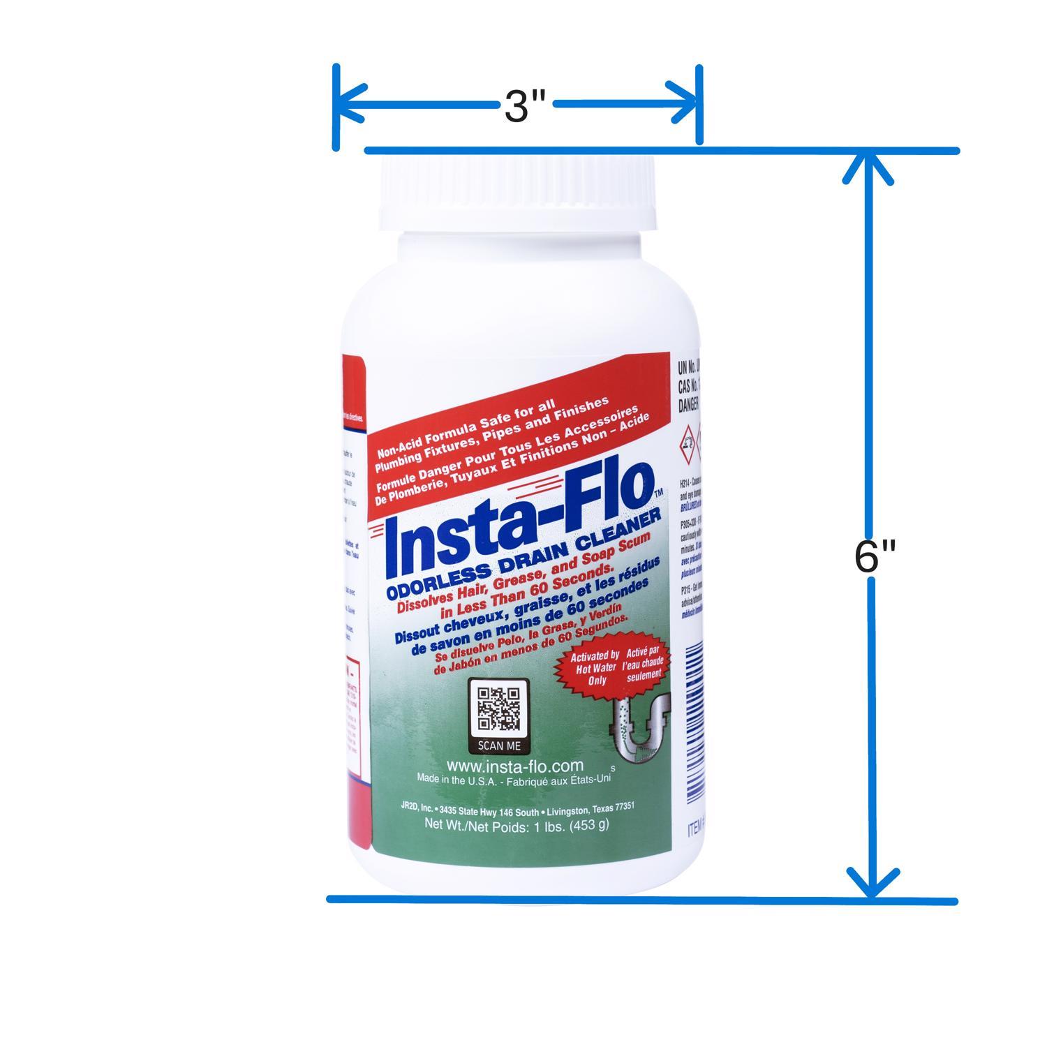 Insta-Flo Crystals Drain Cleaner 1 lb