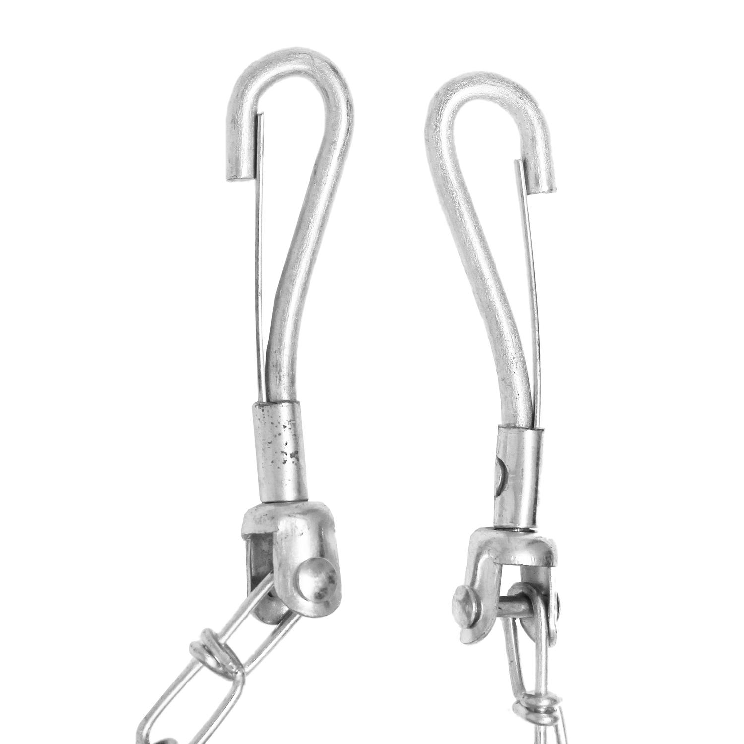 PDQ Silver Swivel Steel Dog Tie Out Chain Small/Medium