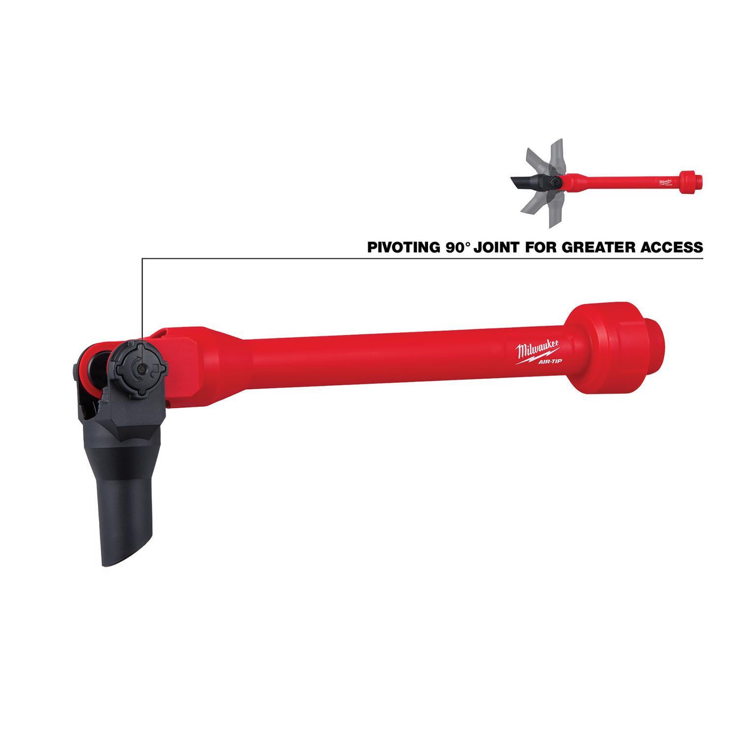 Milwaukee AIR-TIP 1-1/4 in. - 2-1/2 in. Wet/Dry Shop Vac Pivoting Extension Wand 1 pc