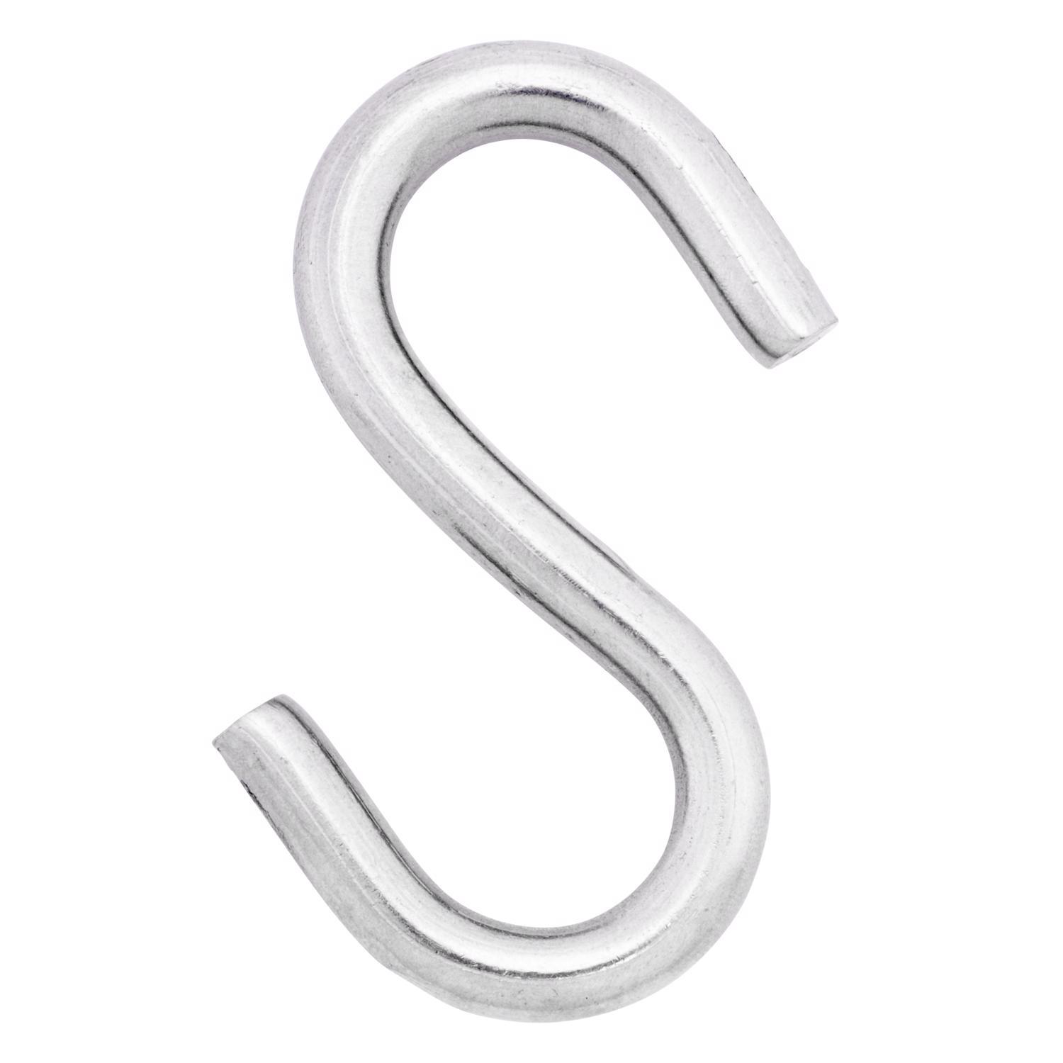 Hampton Small Stainless Steel 3 in. L S-Hook 250 lb 1 pk