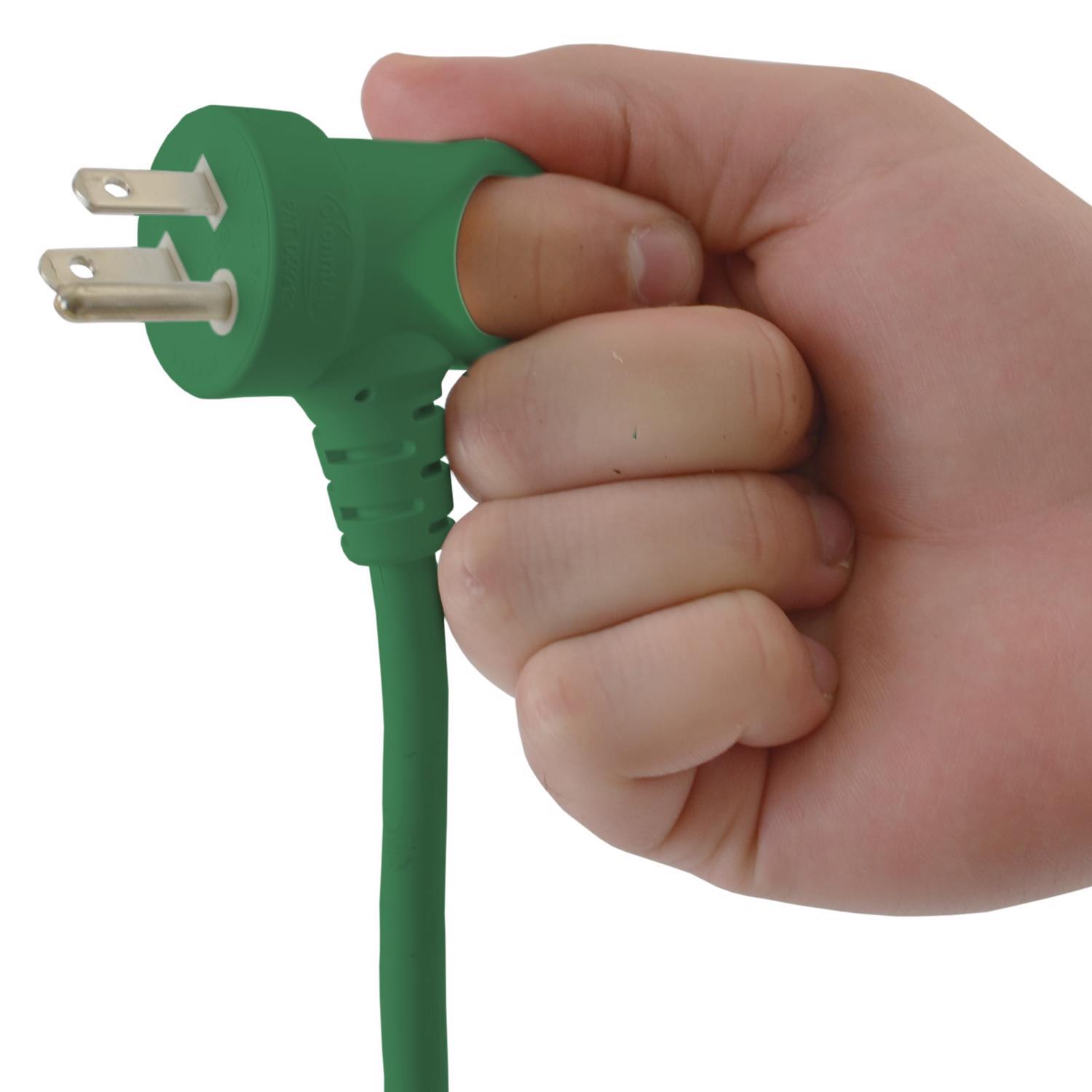 Conntek Indoor 6in. L Green Extension Cord 16/3 SJTW