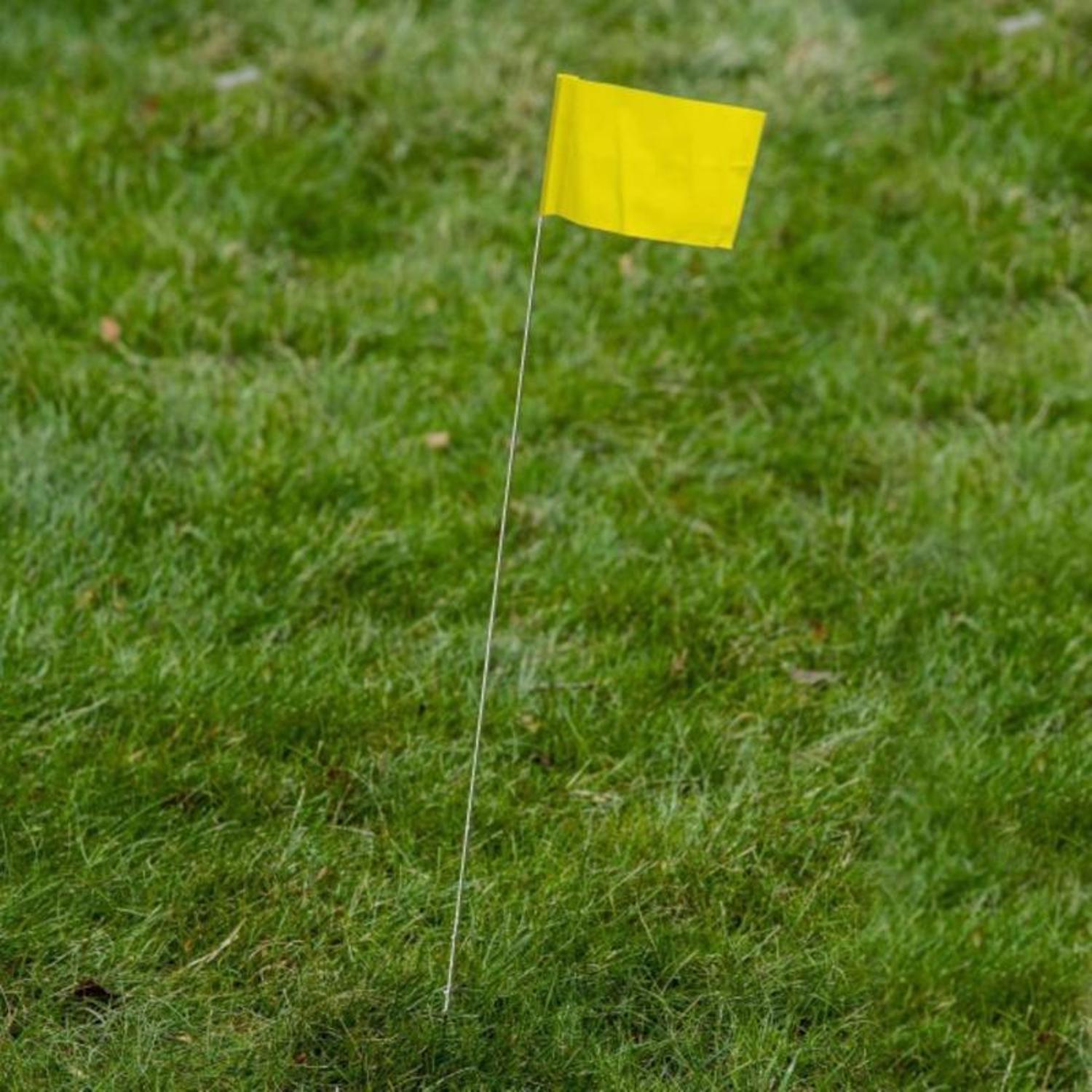 C.H. Hanson 21 in. Yellow Marking Flags Polyvinyl 100 pk