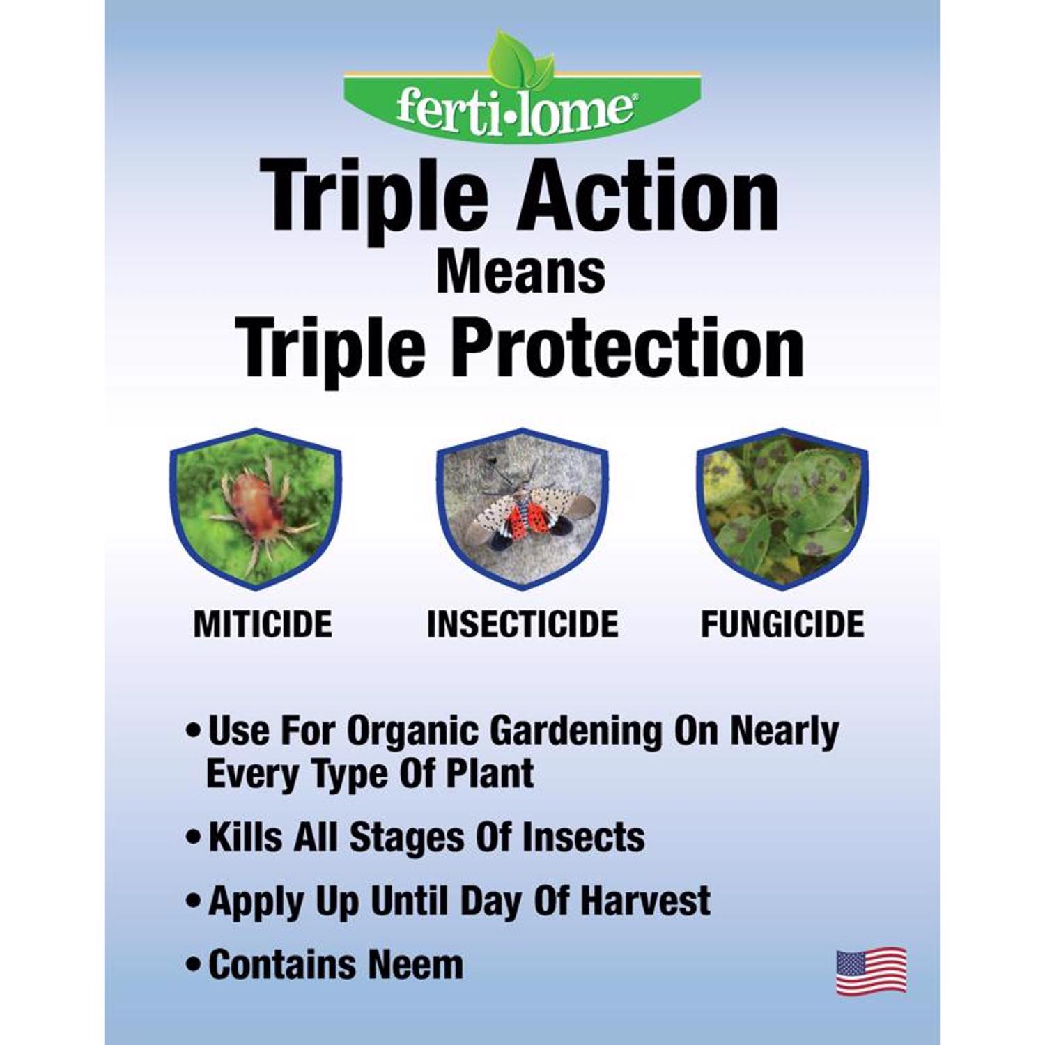 Ferti-lome Triple Action Disease & Mite Control Liquid Concentrate 16 oz